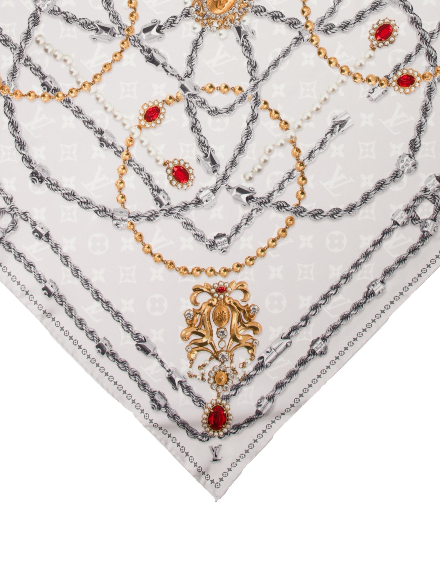 Louis Vuitton LV Dynasty Pearls Silk Scarf