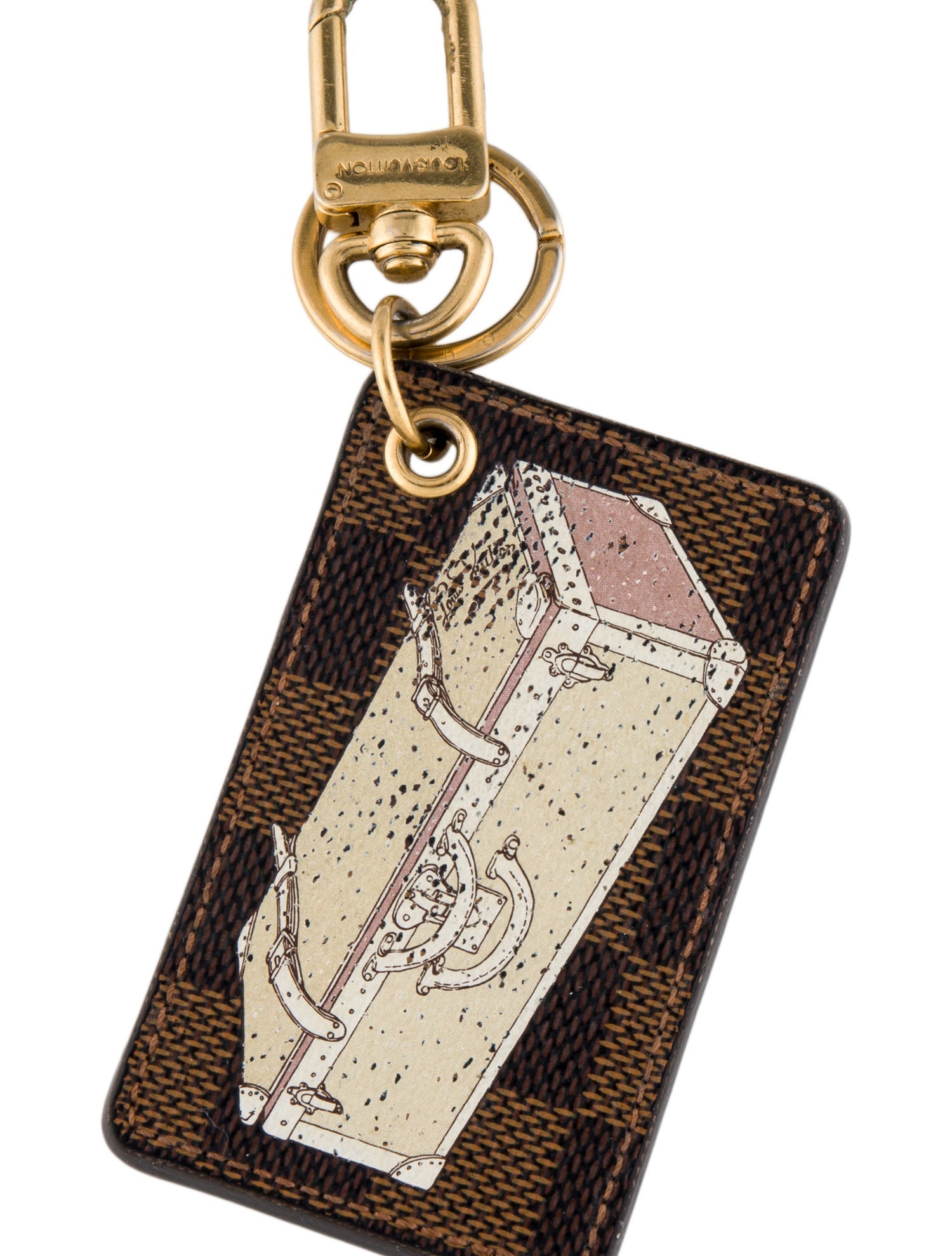 Louis Vuitton Damier Ebene Trunk Keychain