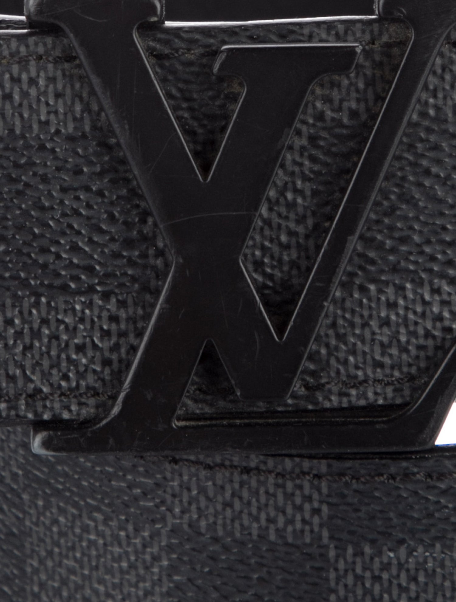 Louis Vuitton Damier Graphite Pattern Coated Canvas Belt Kit