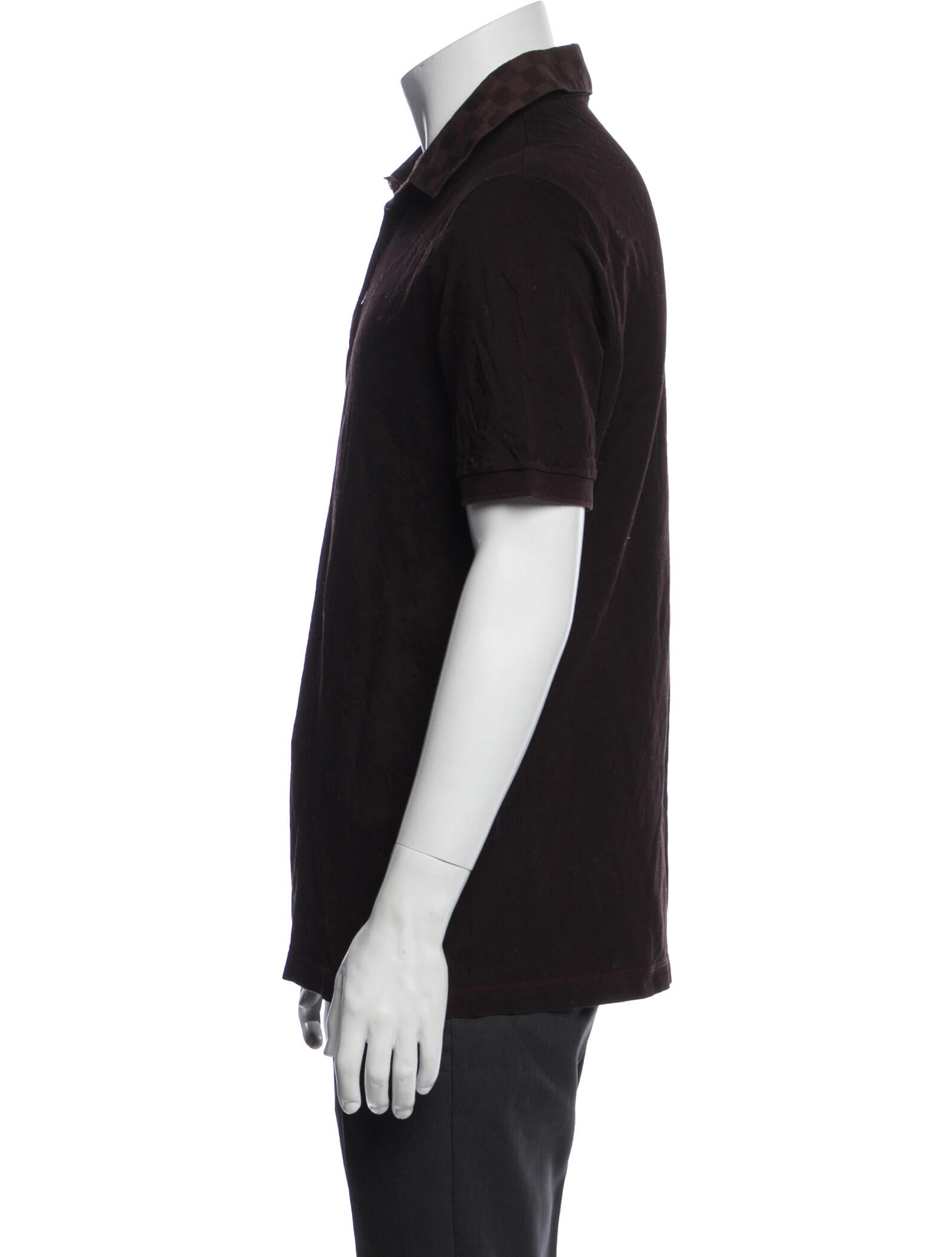 Louis Vuitton 2011 Damier Ebene Pattern Polo Shirt