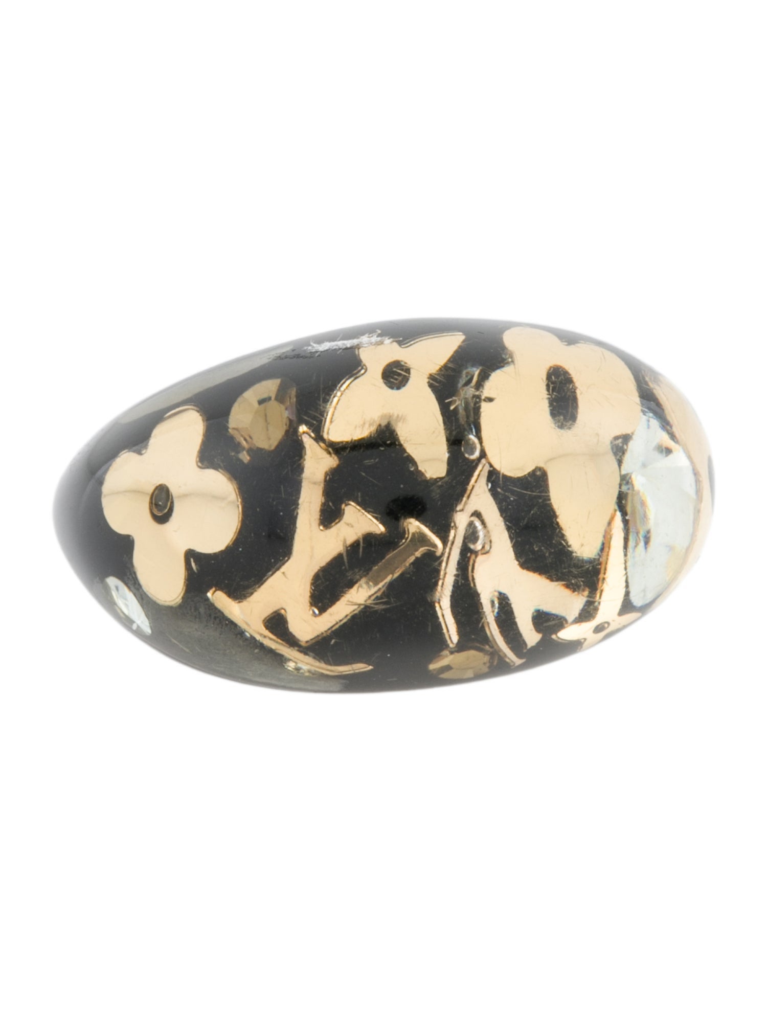 Louis Vuitton Crystal & Resin Inclusion Band Ring