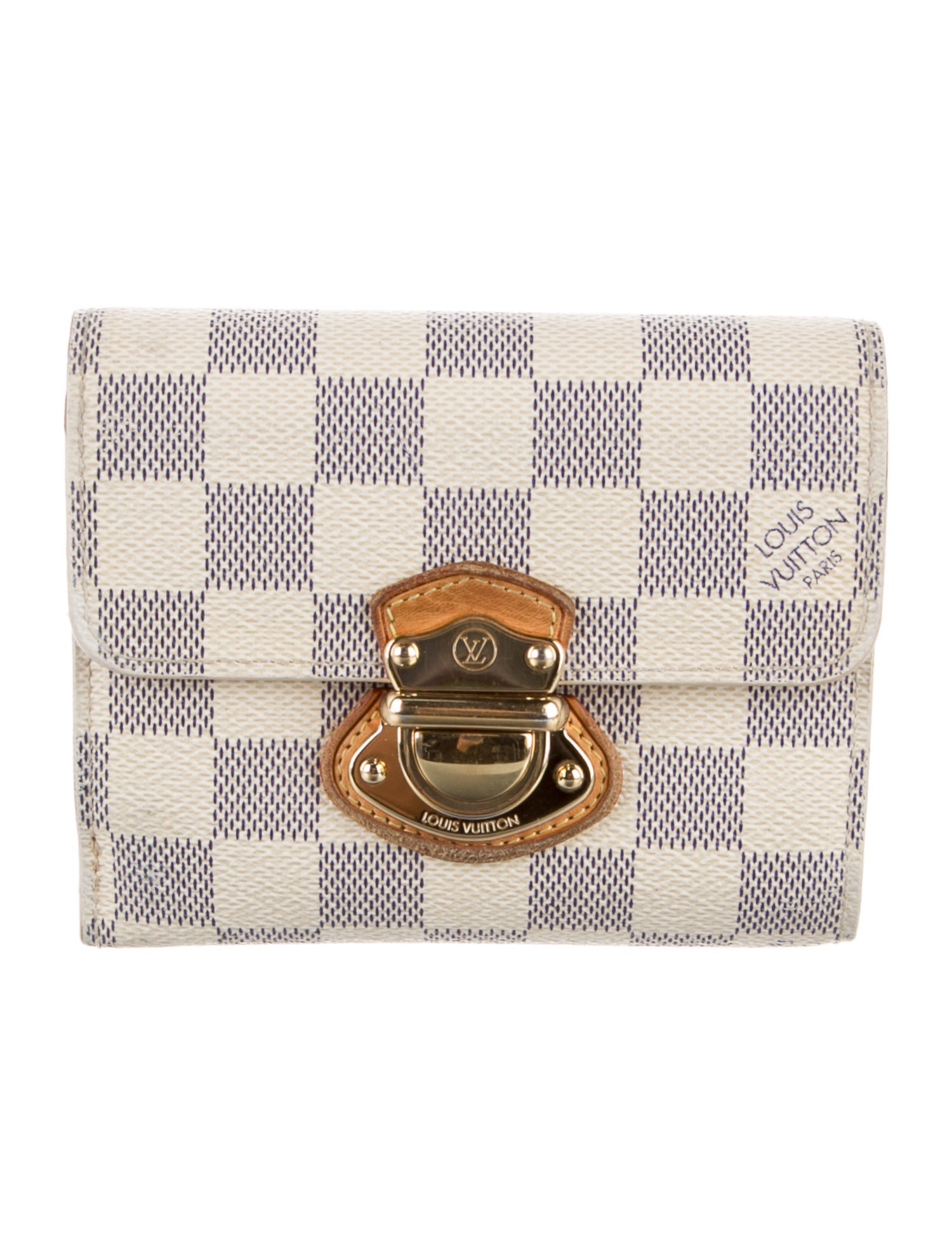 Louis Vuitton 2010 Damier Azur Pattern Joey Wallet