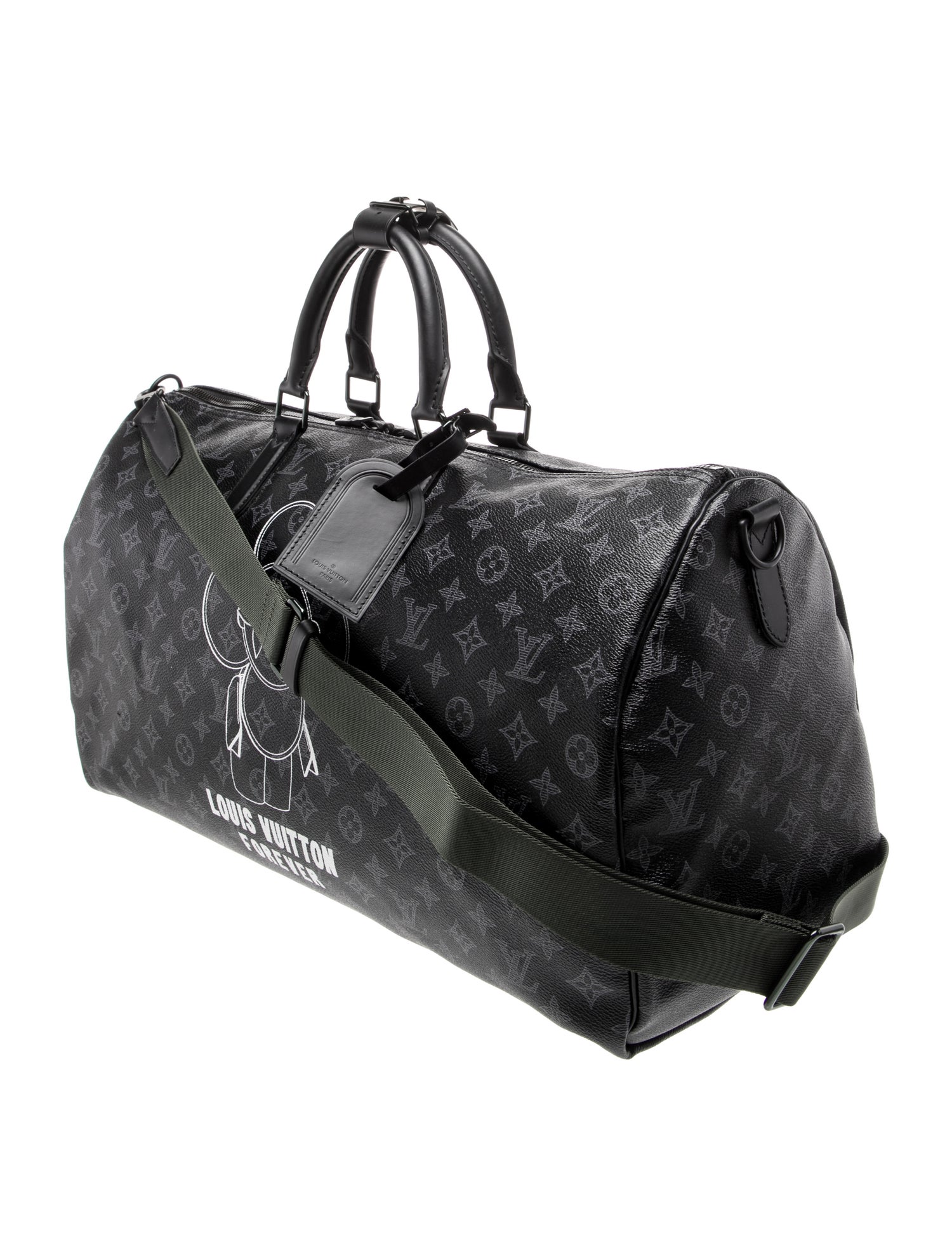 Louis Vuitton Monogram Eclipse Keepall Bandouliere