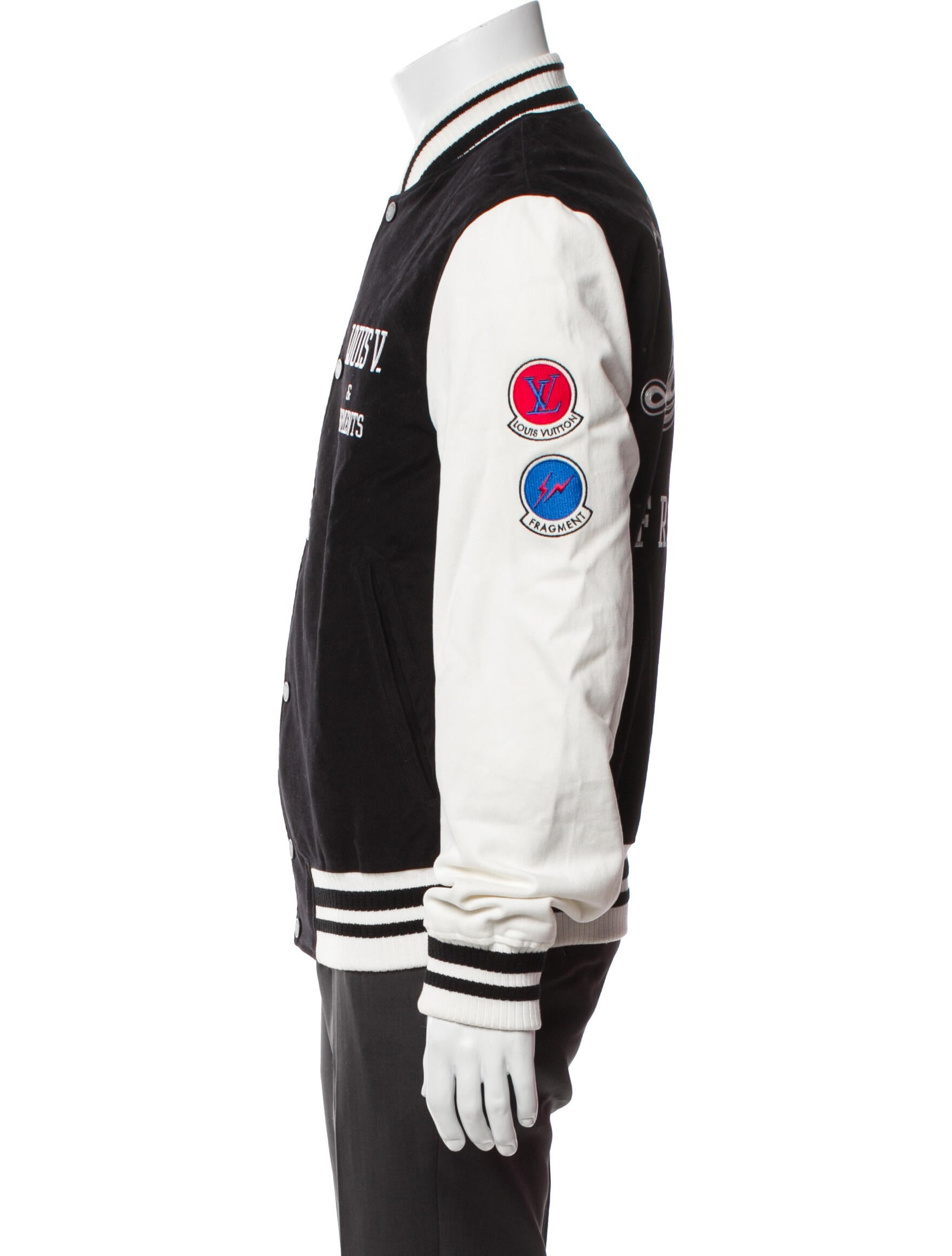 Louis Vuitton x Fragment 2017 LV Monogram Varsity Jacket