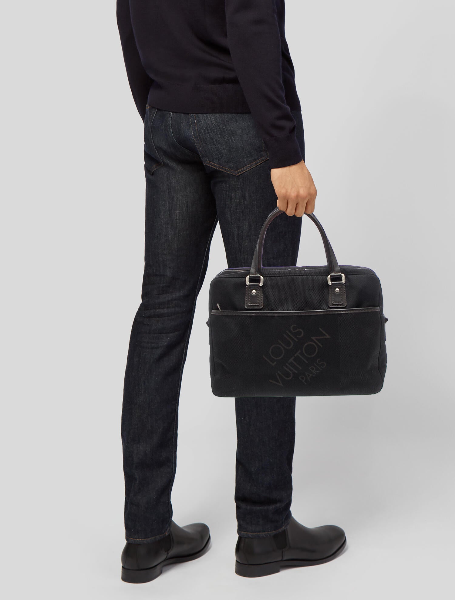 Louis Vuitton Signature Geant Canvas Yack Messenger Bag