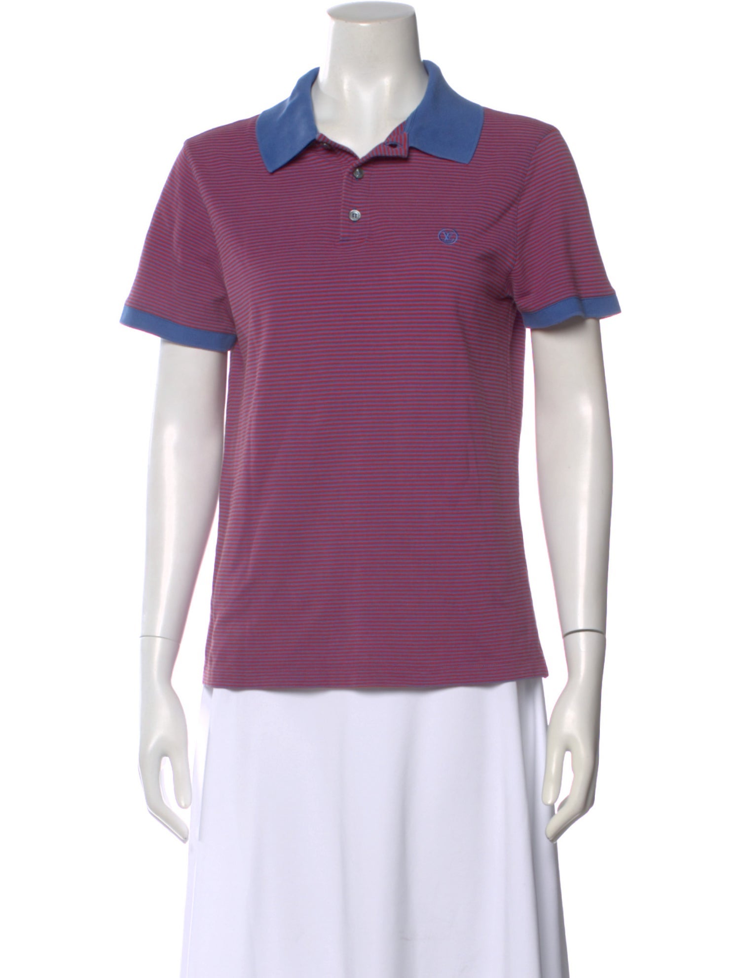 Louis Vuitton Vintage Striped Polo Shirt