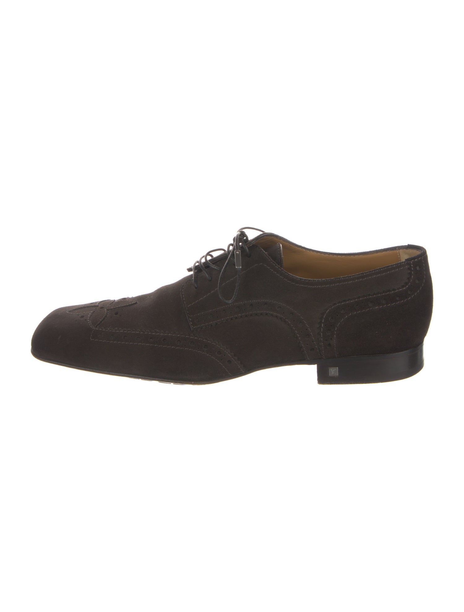 Louis Vuitton Suede Lasercut Accents Brogues