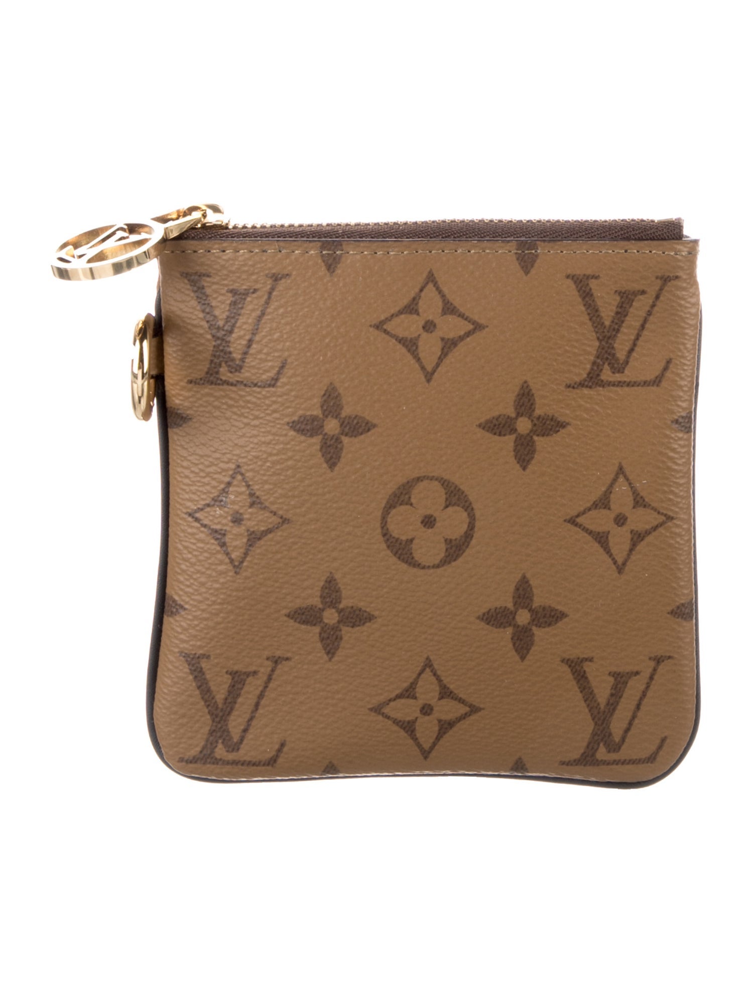 Louis Vuitton LV Monogram Coated Canvas Trio Wallet