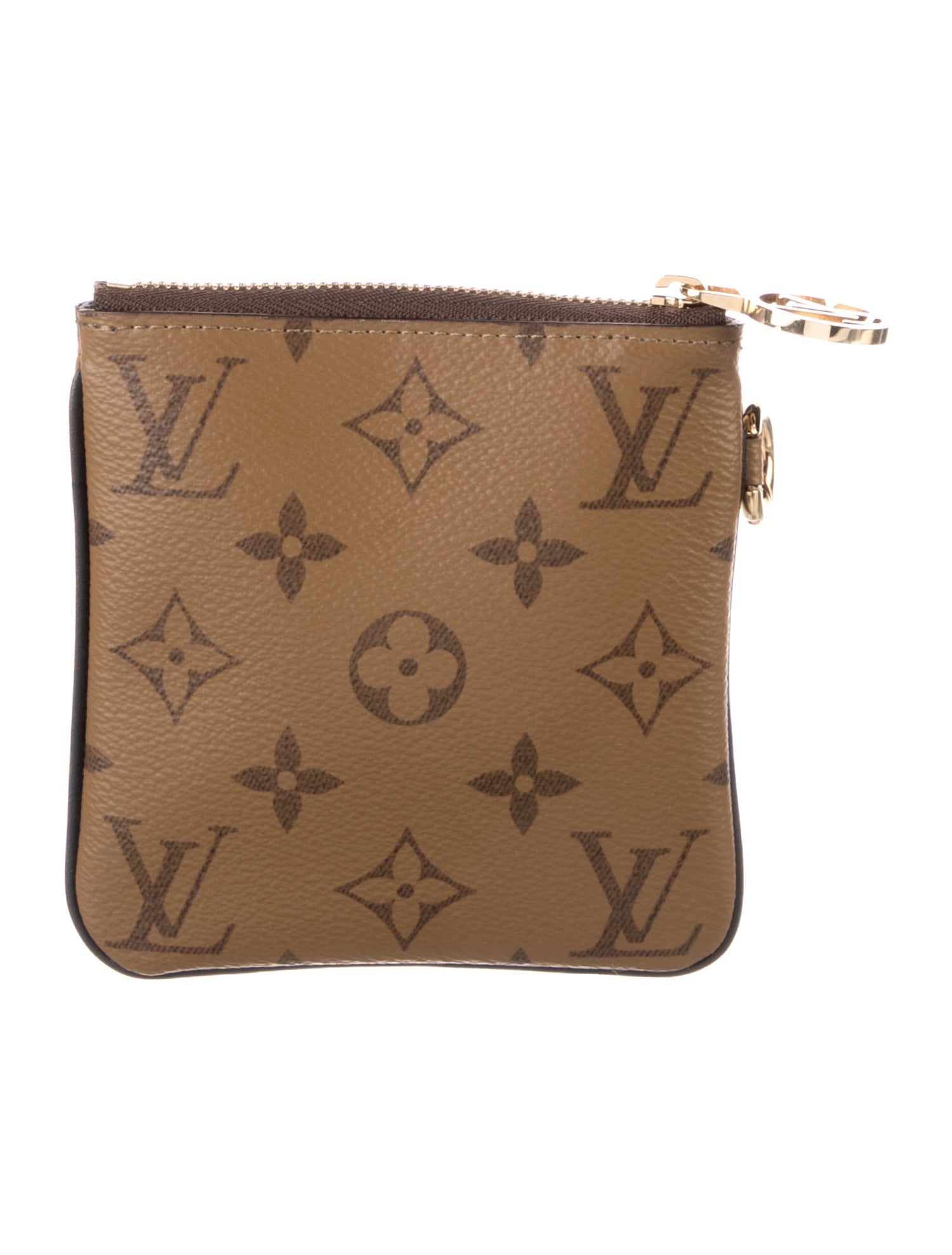 Louis Vuitton LV Monogram Coated Canvas Trio Wallet