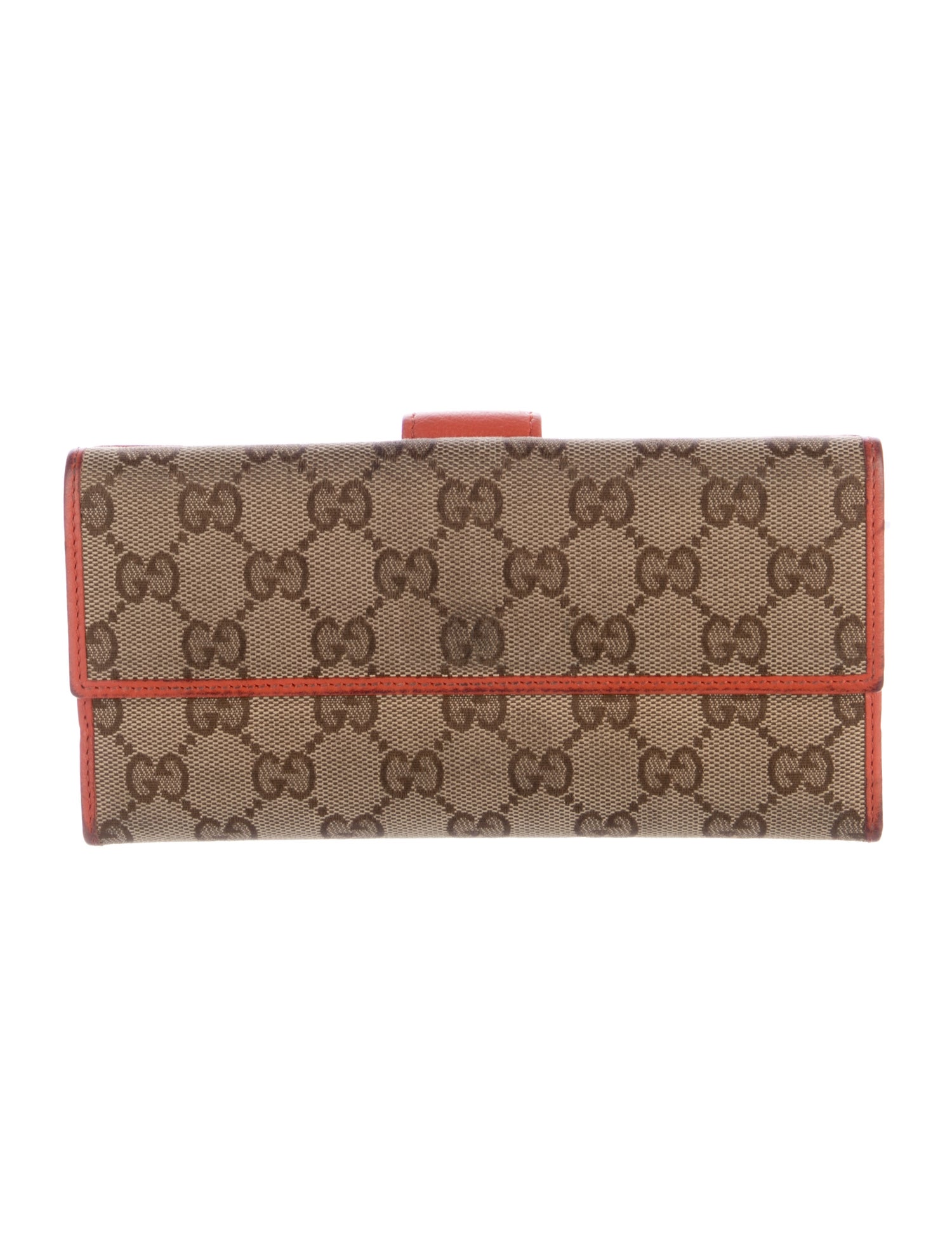 Gucci Interlocking G Continental GG Canvas French Purse