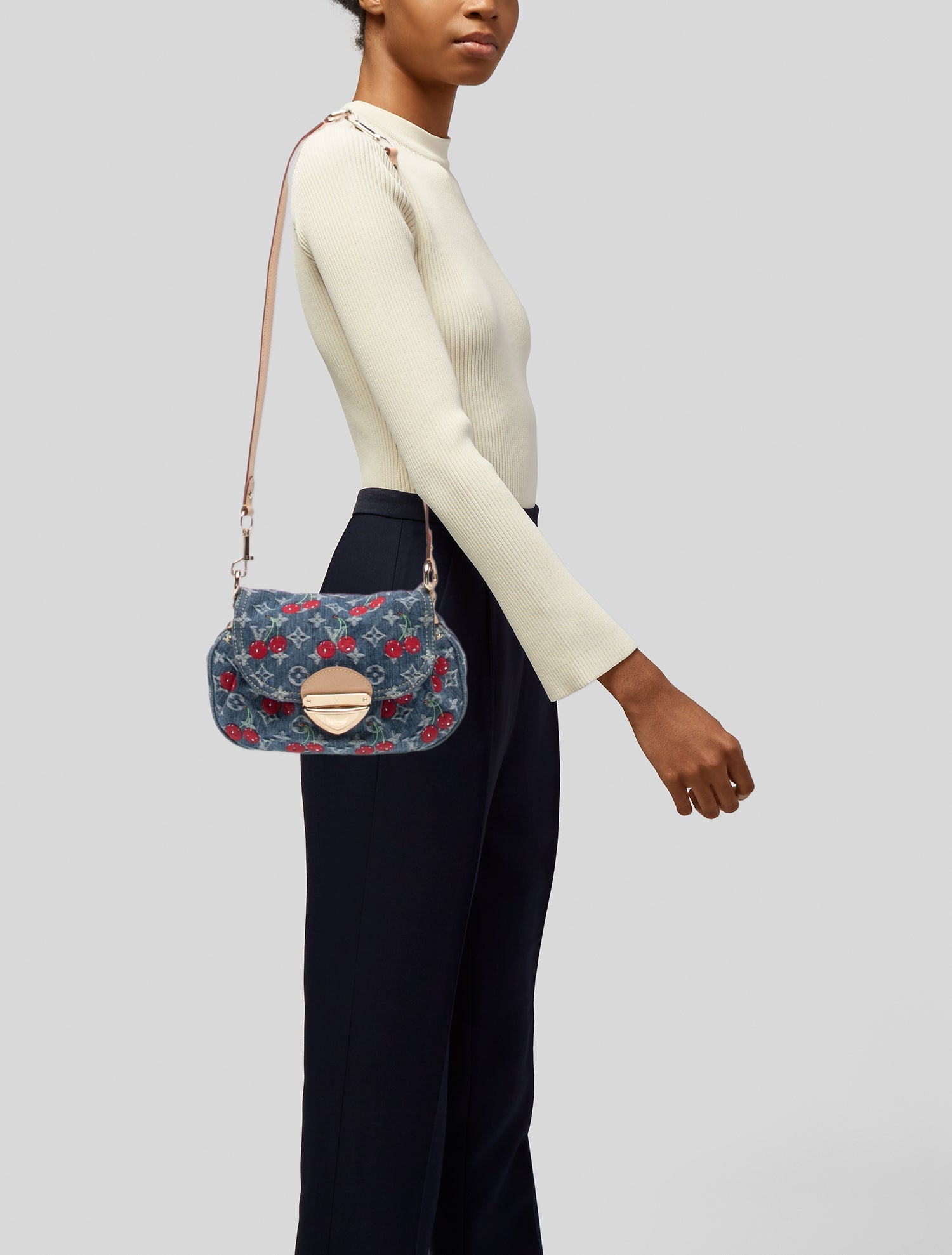 Louis Vuitton Denim LV Monogram x Takashi Murakami Denim Cherry Sunset