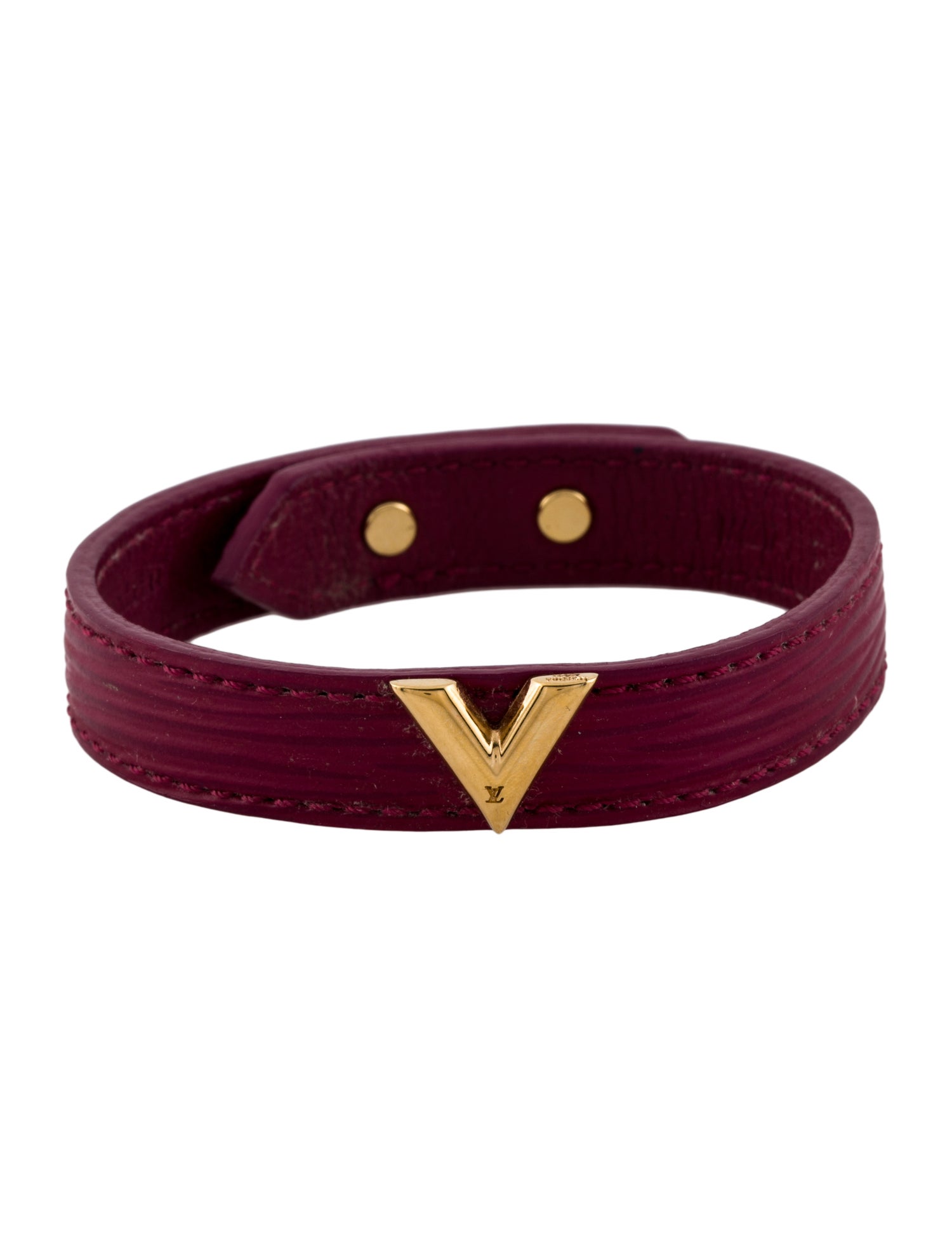 Louis Vuitton Leather Essential V Bracelet