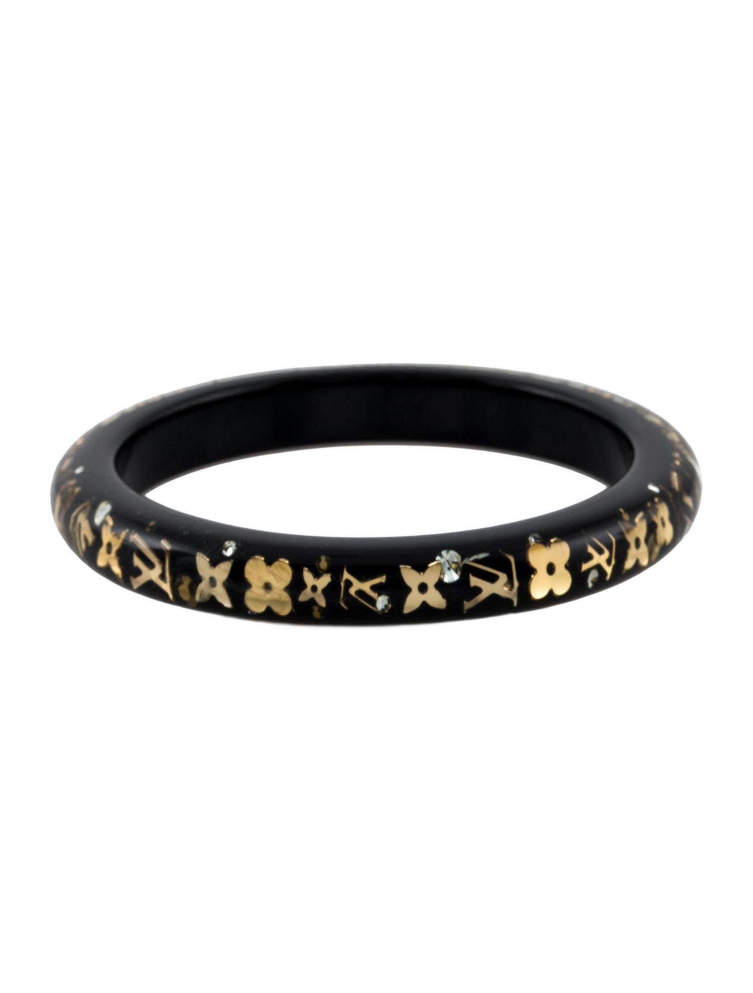 Louis Vuitton Resin & Crystal Inclusion Bangle Bracelet