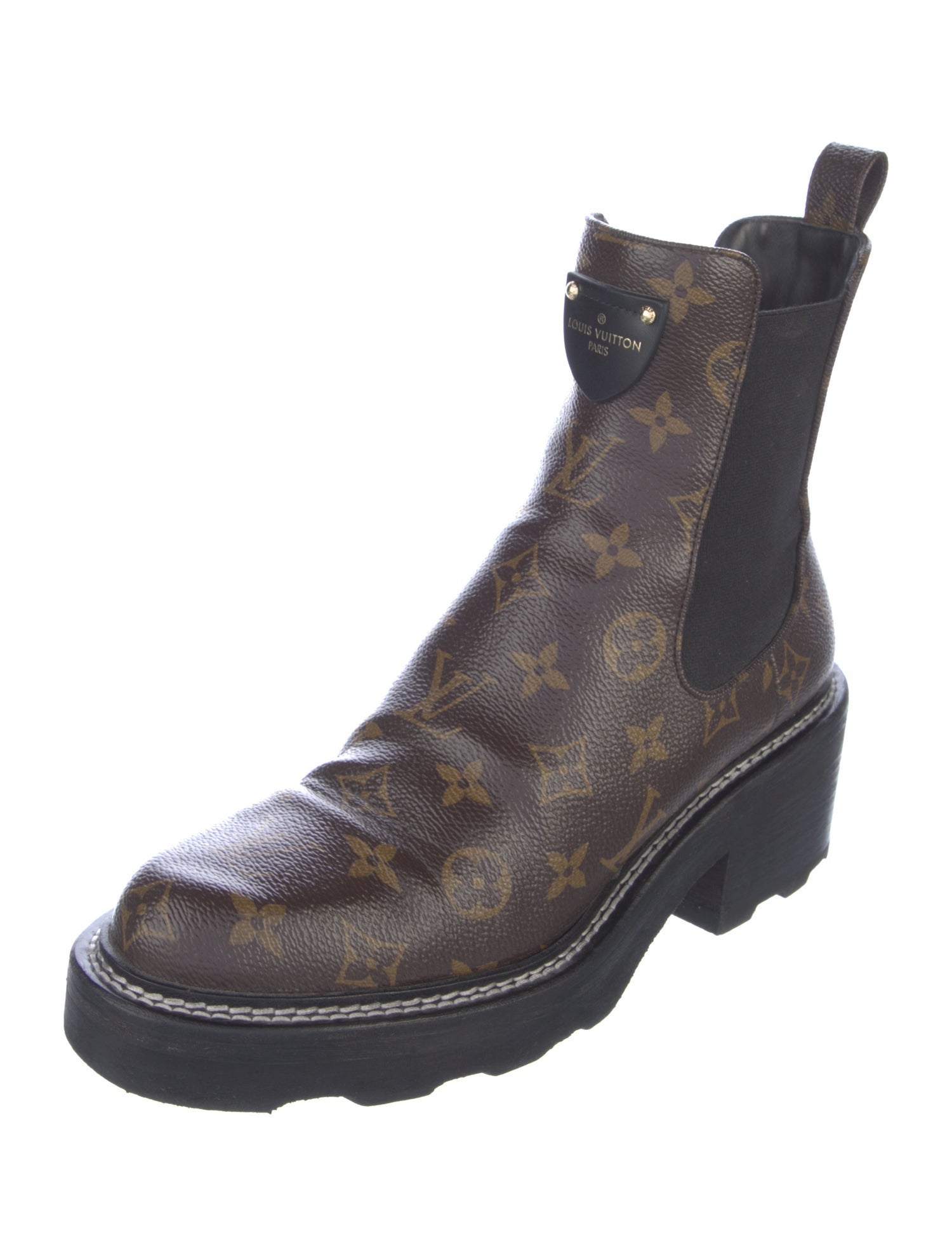 Louis Vuitton 2021 LV Monogram Chelsea Boots