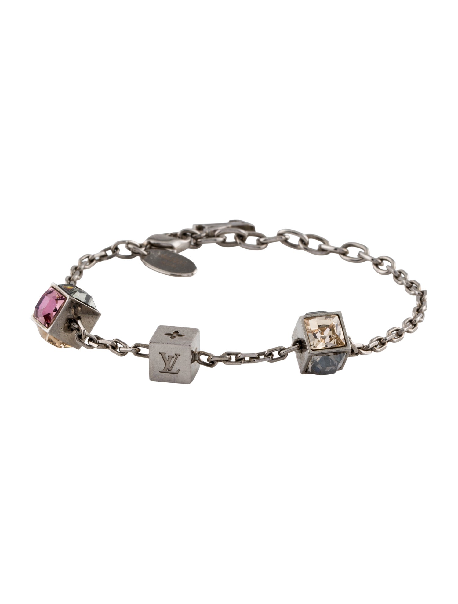 Louis Vuitton Crystal Gamble Link Bracelet