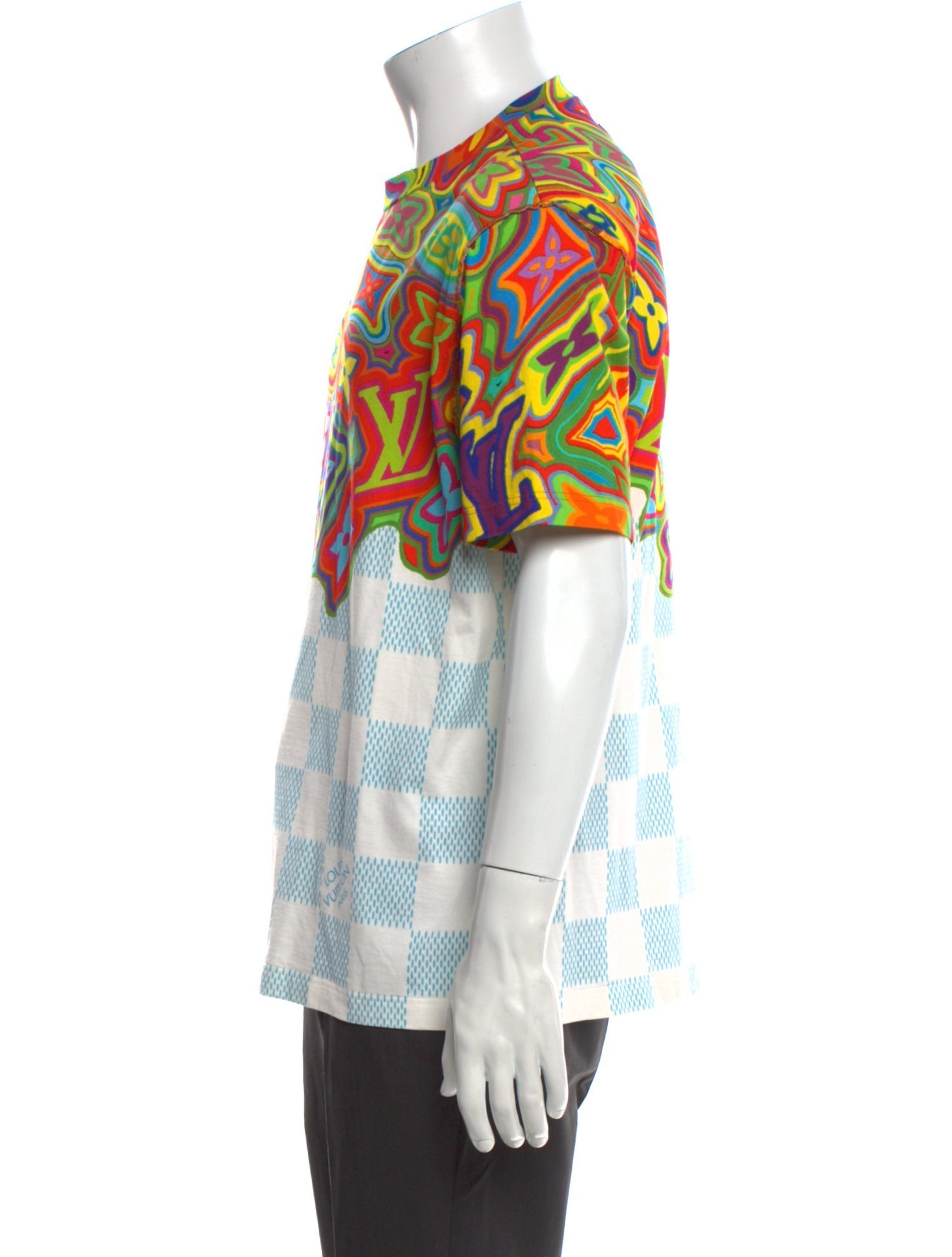 Louis Vuitton 2021 Damier Distorted T-Shirt