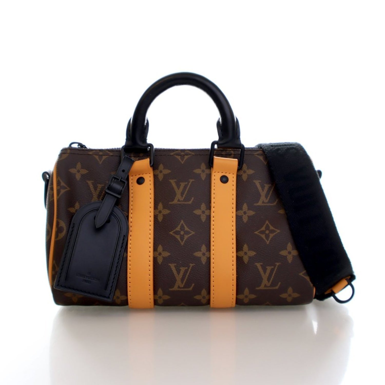 Louis Vuitton Coated Canvas Keepall Bandouliere 25
