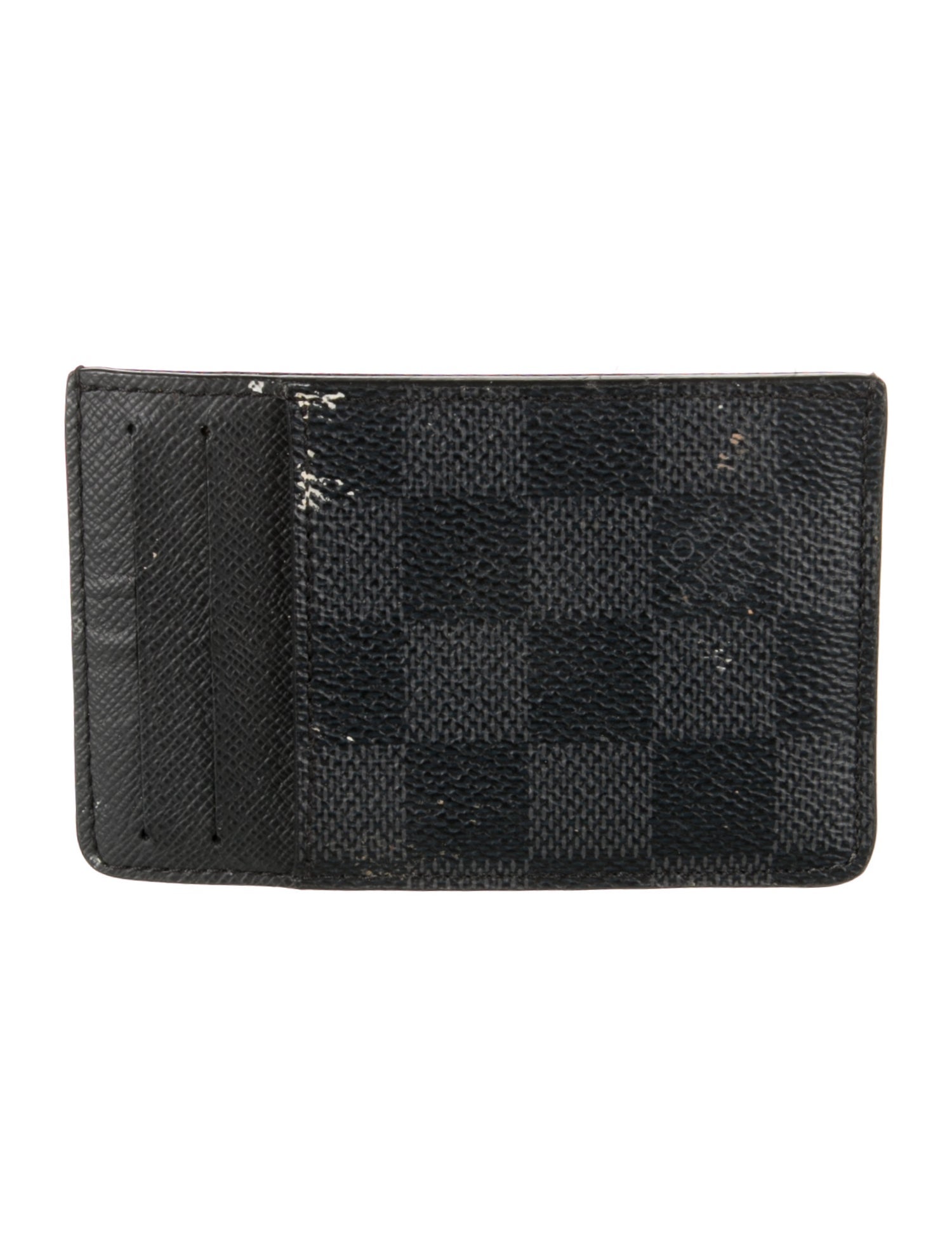 Louis Vuitton 2015 Damier Graphite Pattern Card Case