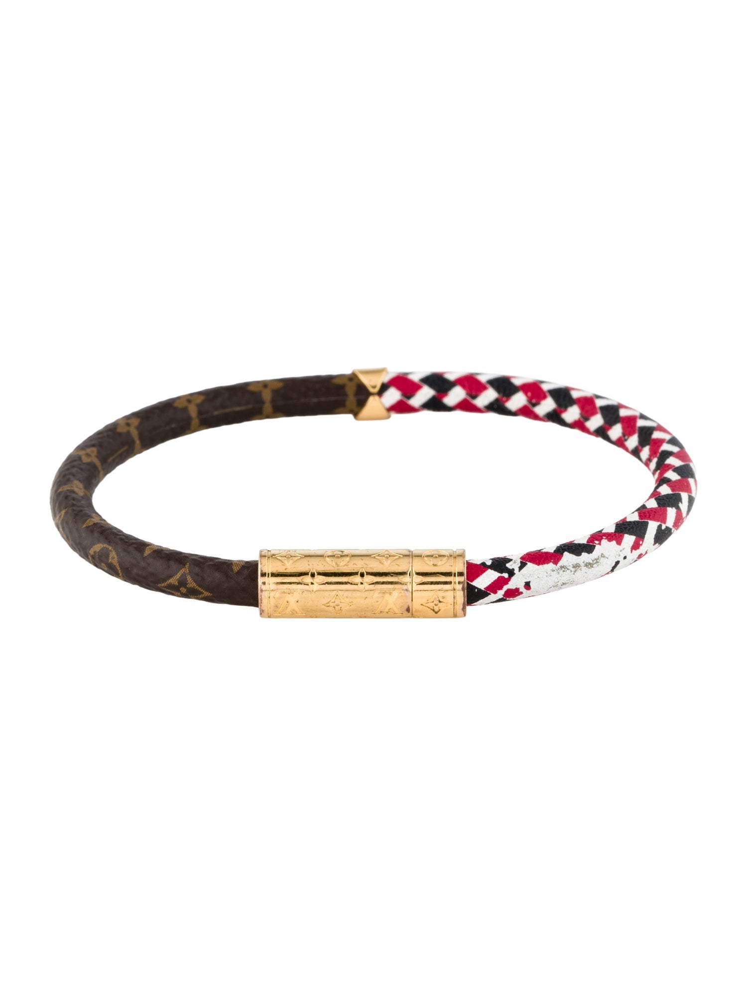 Louis Vuitton Leather Daily Confidential Wrap Bracelet