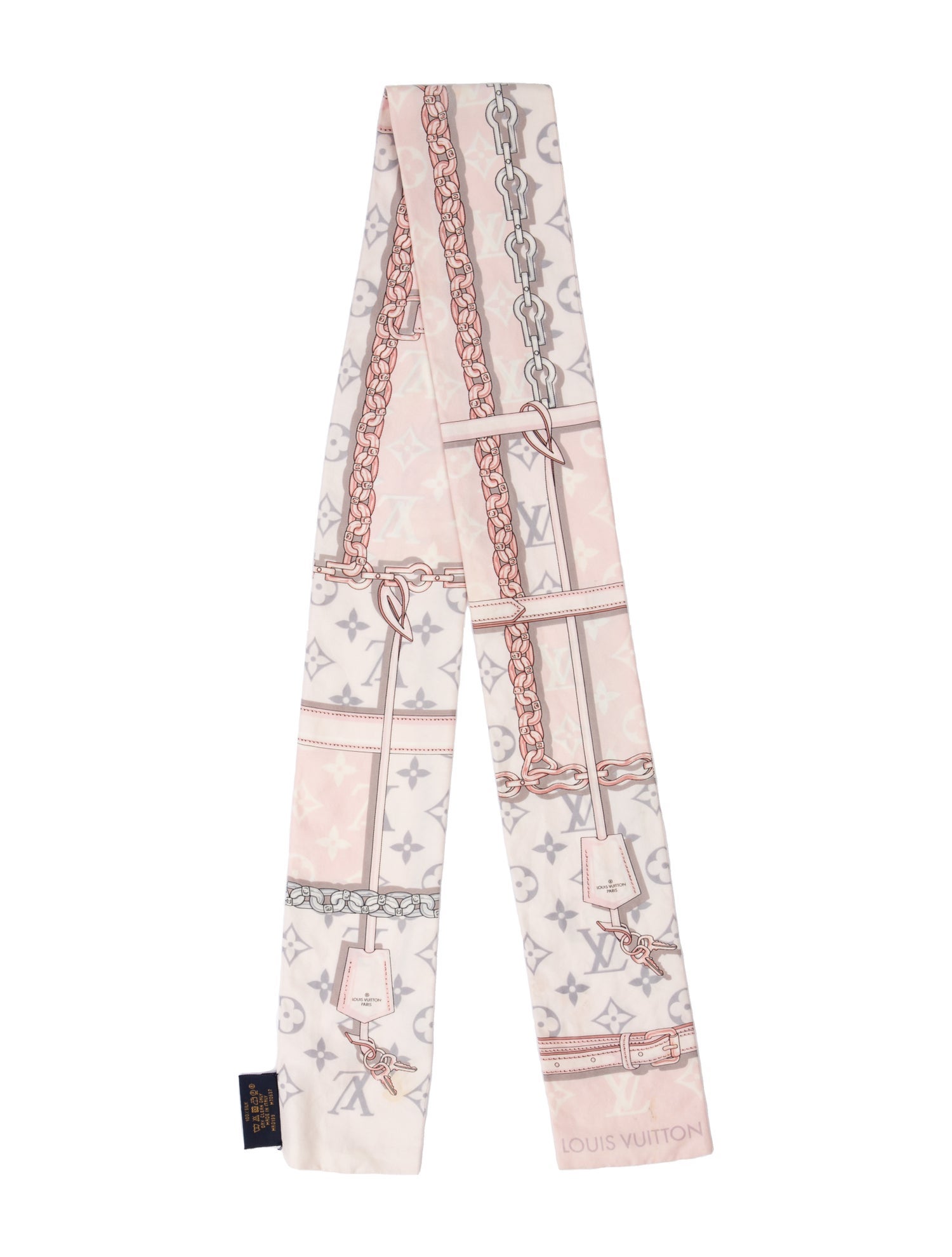 Louis Vuitton Confidential Printed Bandeau Silk Scarf