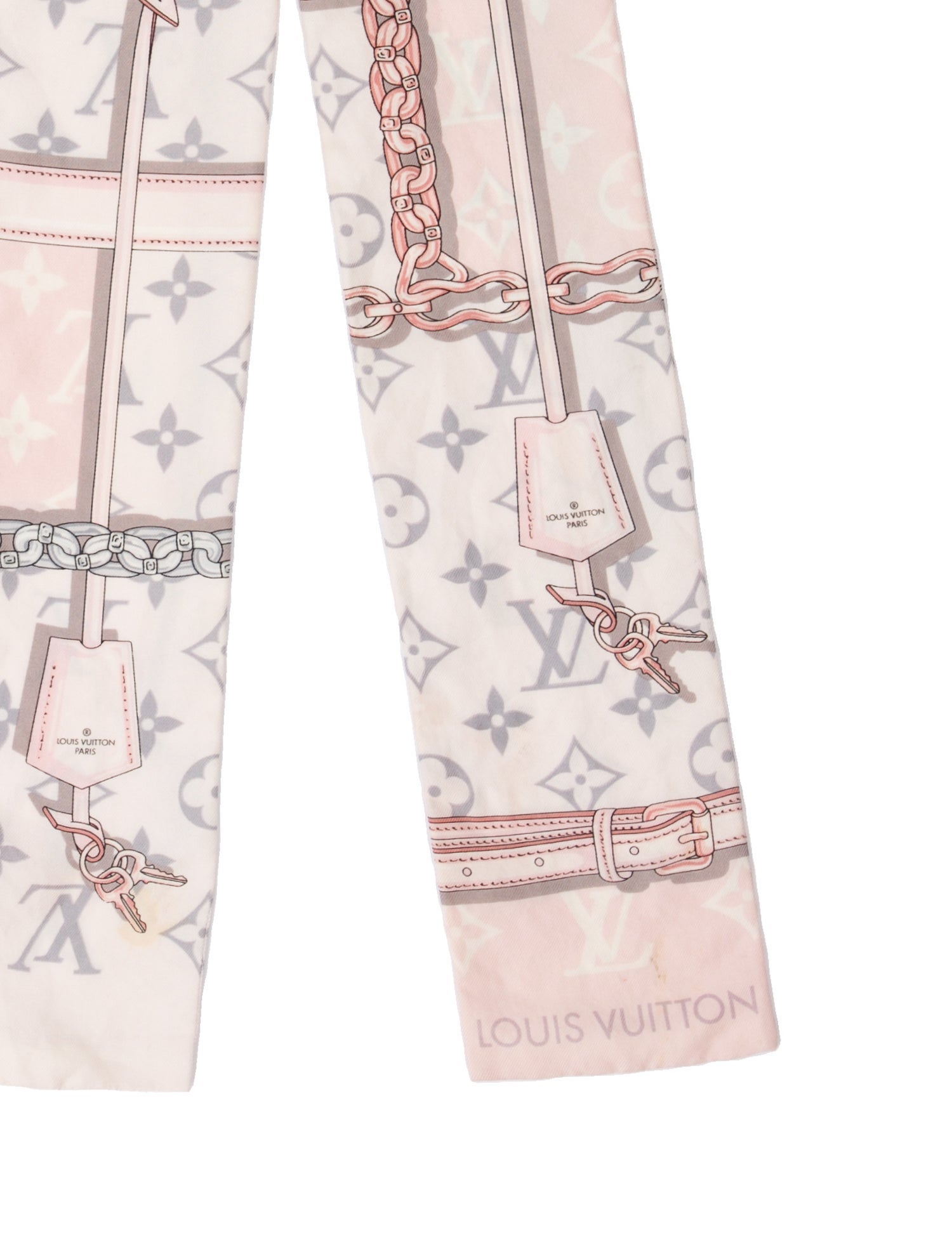 Louis Vuitton Confidential Printed Bandeau Silk Scarf