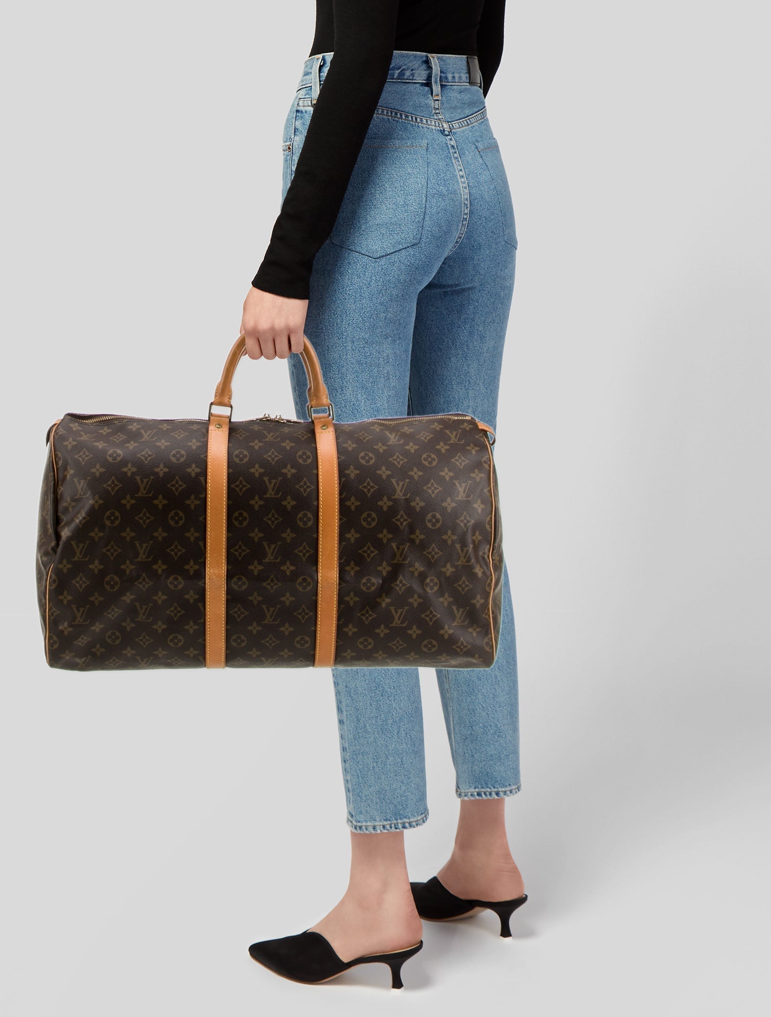 Louis Vuitton LV Monogram Keepall 55 Vintage