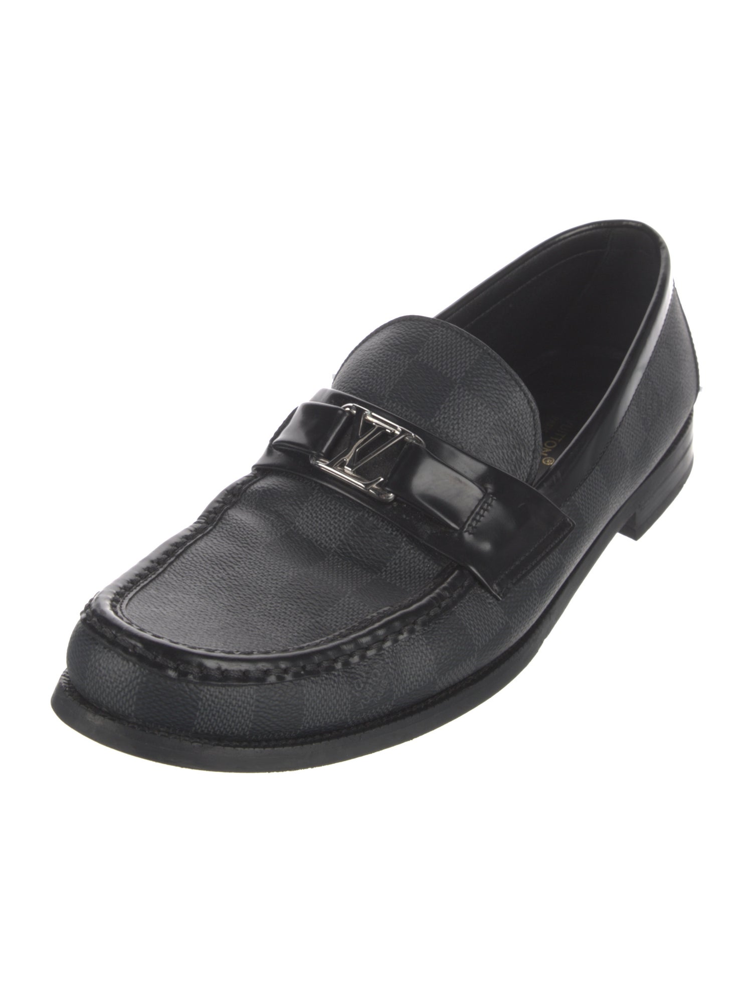 Louis Vuitton Damier Graphite Pattern Dress Loafers