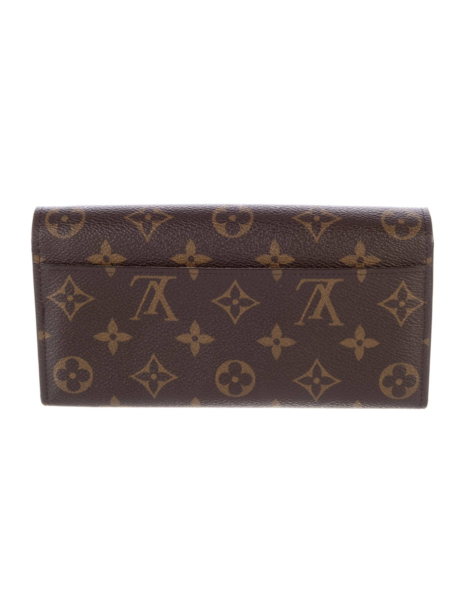 Louis Vuitton LV Monogram Coated Canvas Sarah Wallet