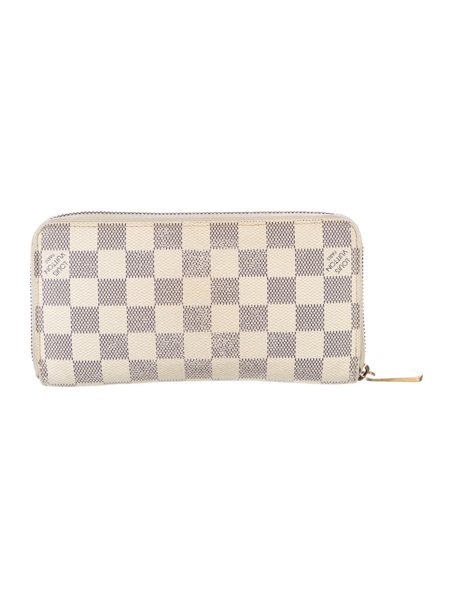 Louis Vuitton Damier Azur Pattern Coated Canvas Zippy Wallet