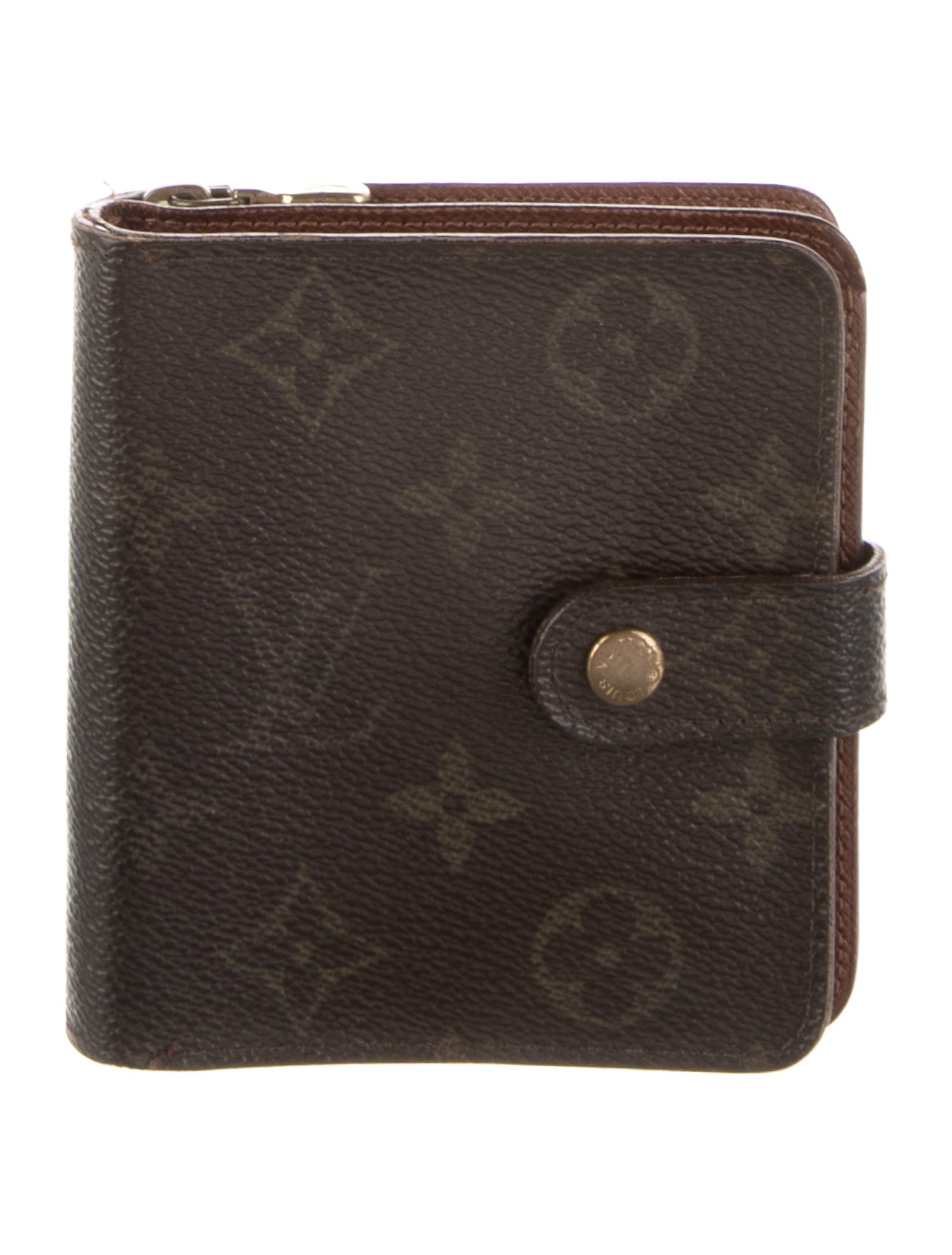Louis Vuitton LV Monogram Coated Canvas Compact Zippé Wallet