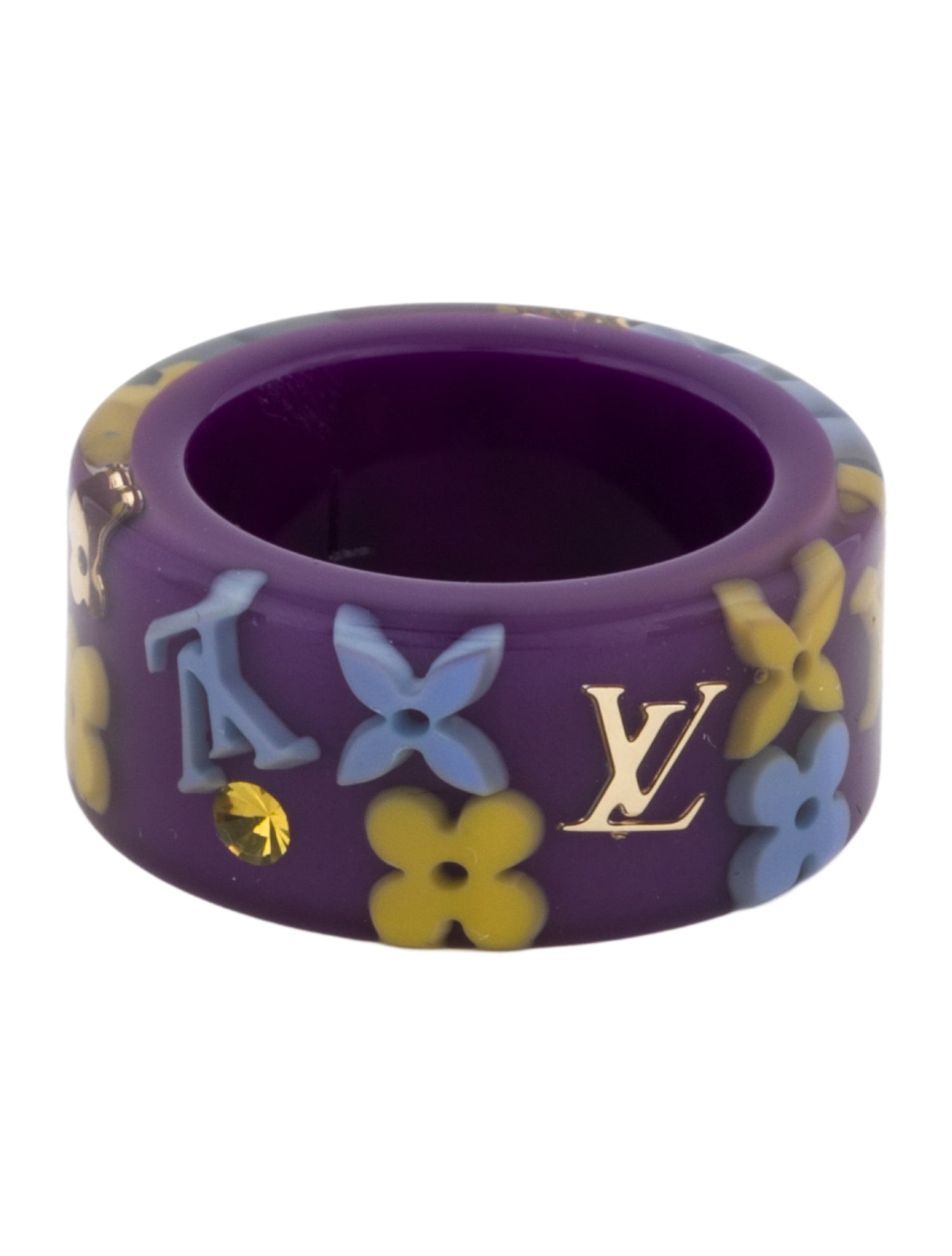 Louis Vuitton Resin & Crystal Farandole Band Ring