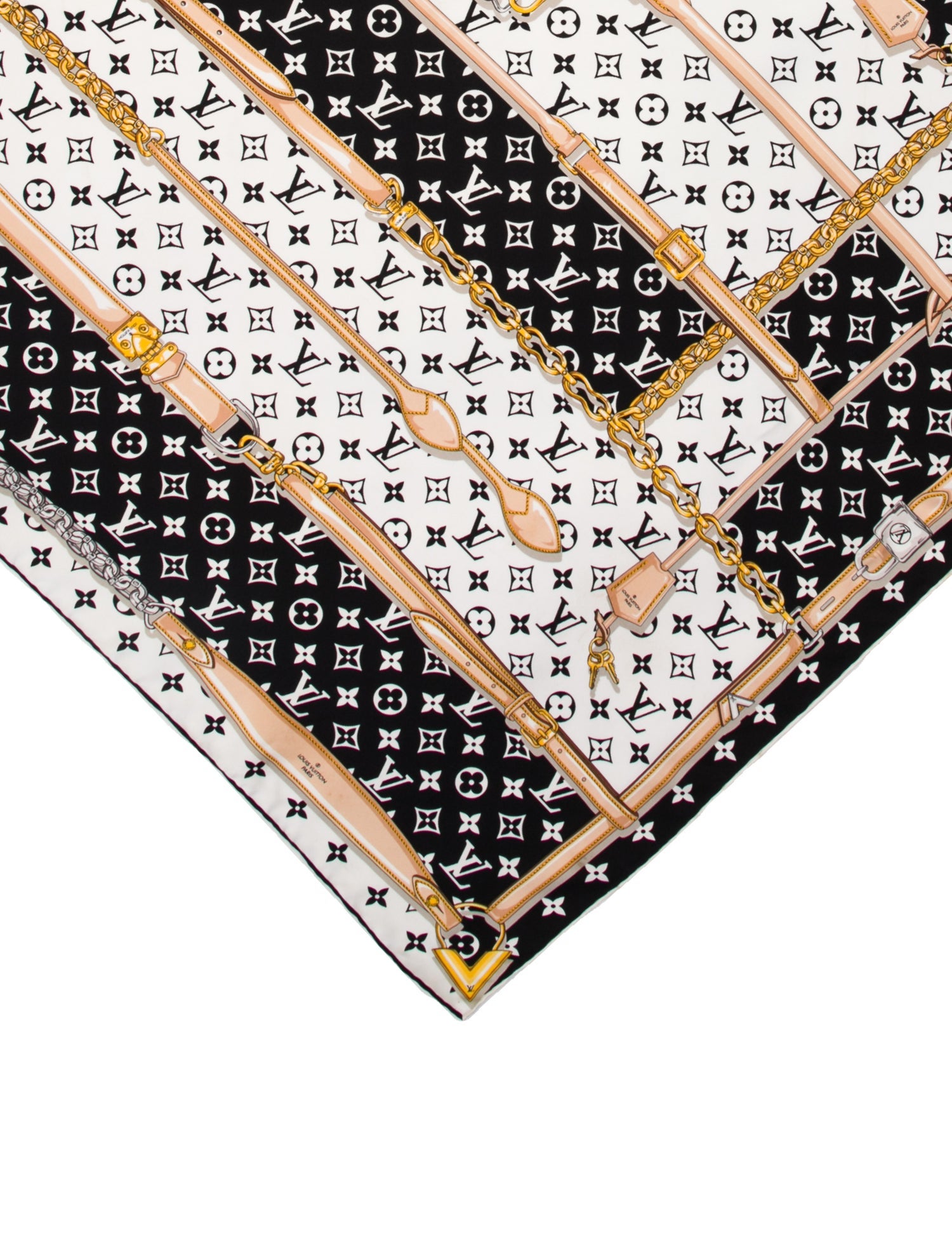 Louis Vuitton Monogram Confidential Square Silk Scarf