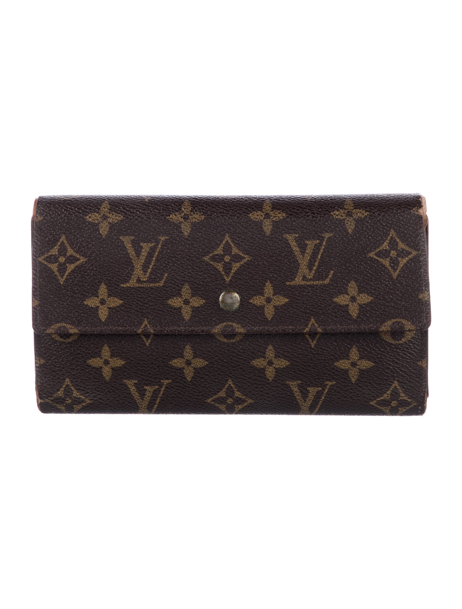 Louis Vuitton LV Monogram Coated Canvas International Wallet