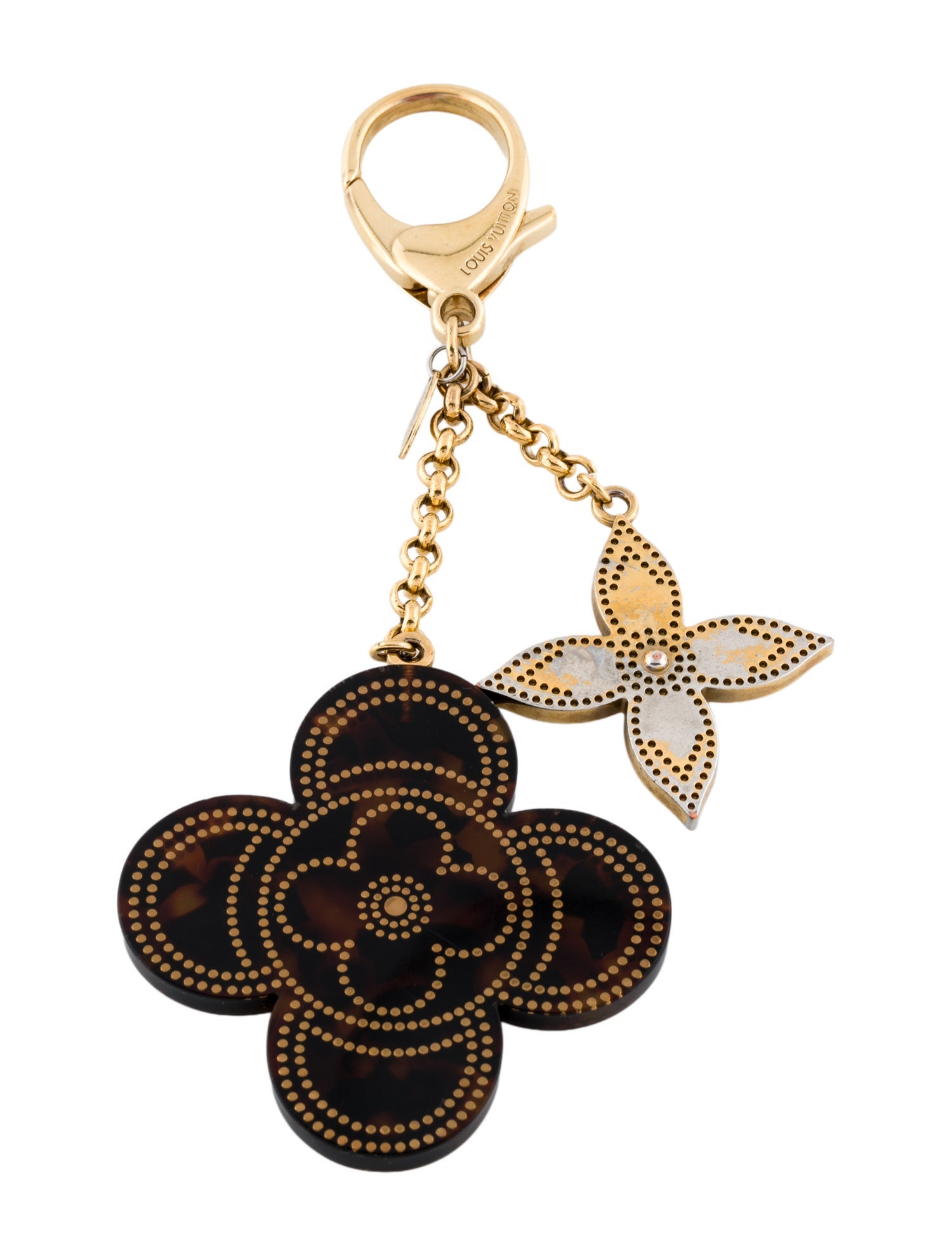 Louis Vuitton Stipply Flower Bag Charm Key Holder