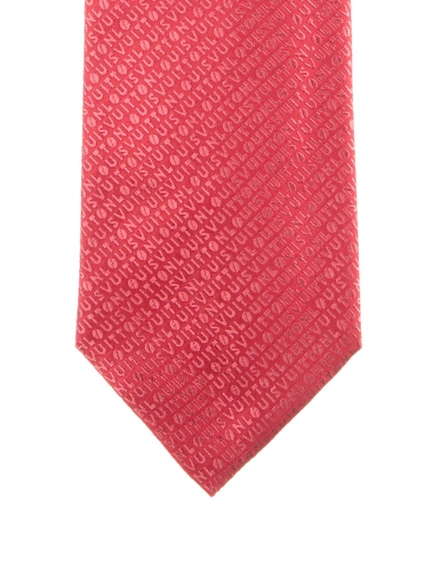 Louis Vuitton Pattern Print Silk Tie