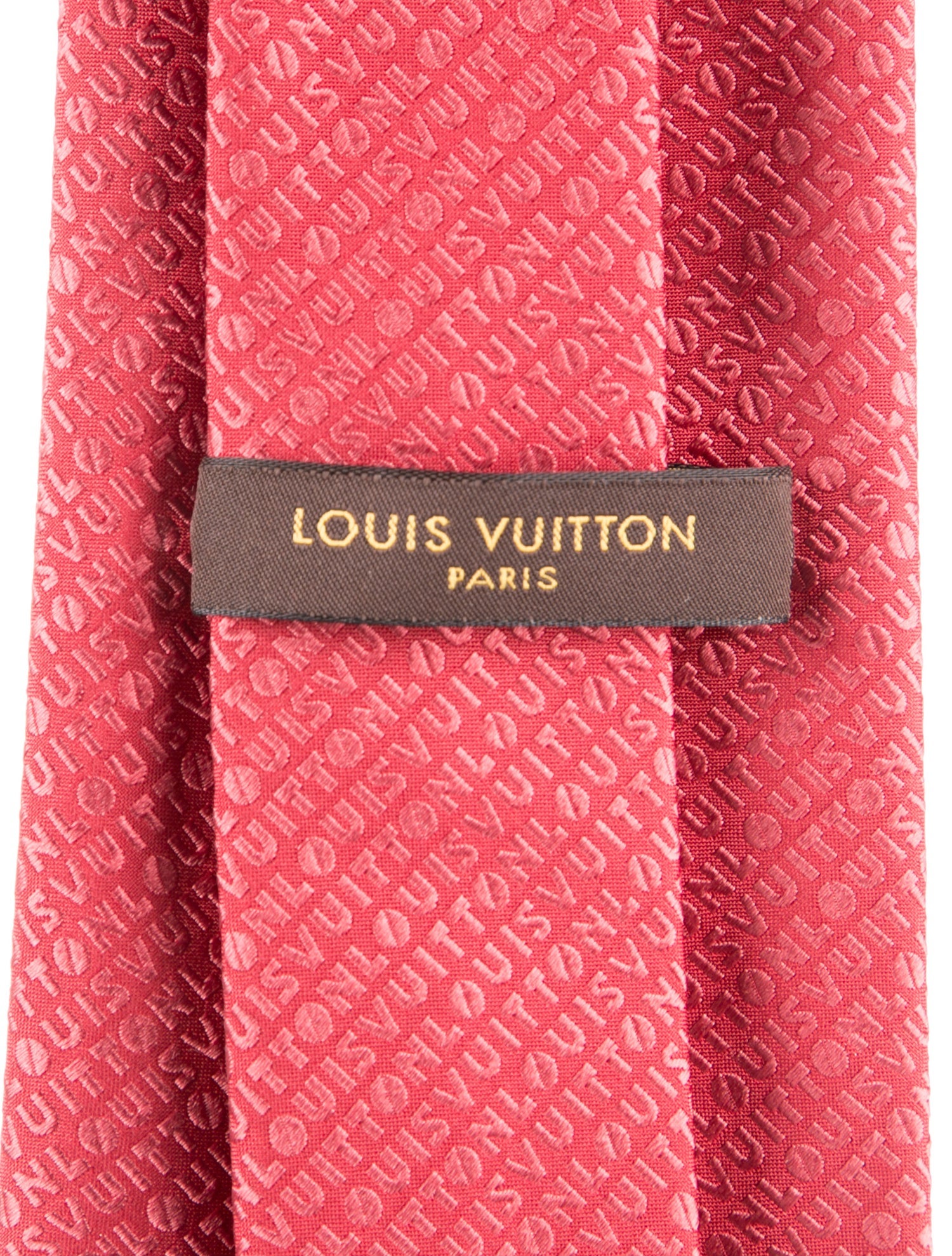 Louis Vuitton Pattern Print Silk Tie