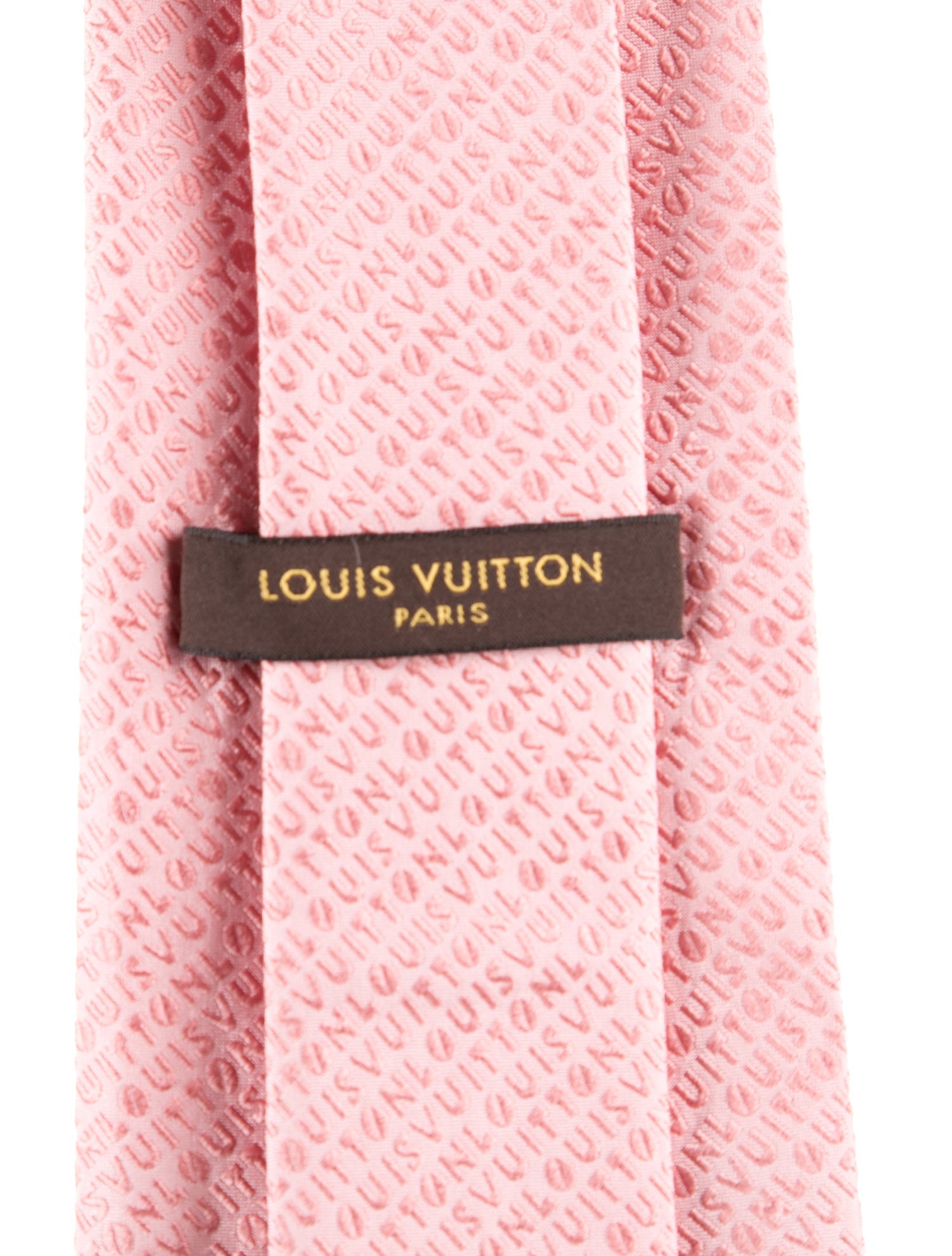 Louis Vuitton Pattern Print Silk Tie