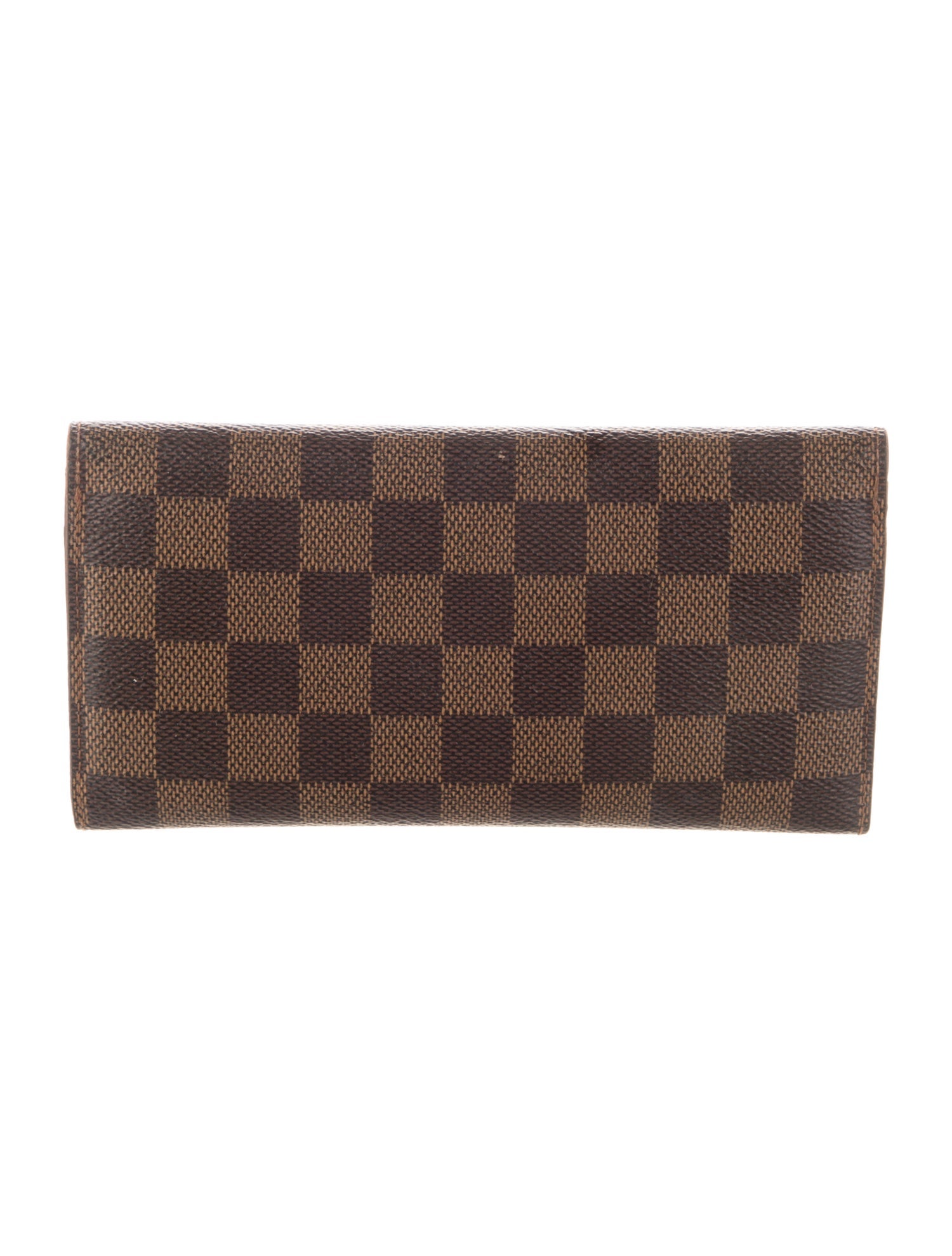 Louis Vuitton Damier Ebene Pattern Coated Canvas Josephine Wallet