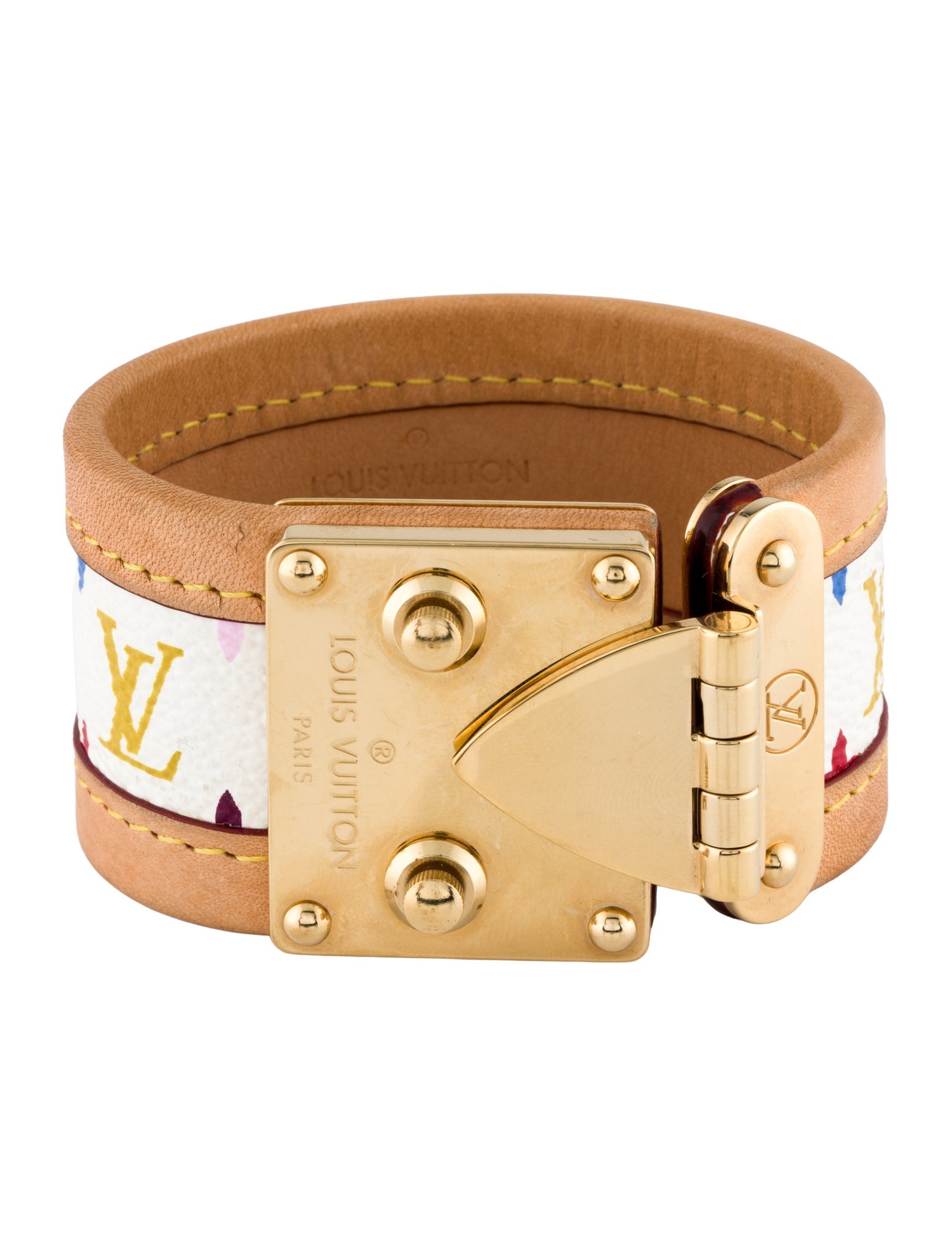 Louis Vuitton Leather Suhali Wrap Bracelet