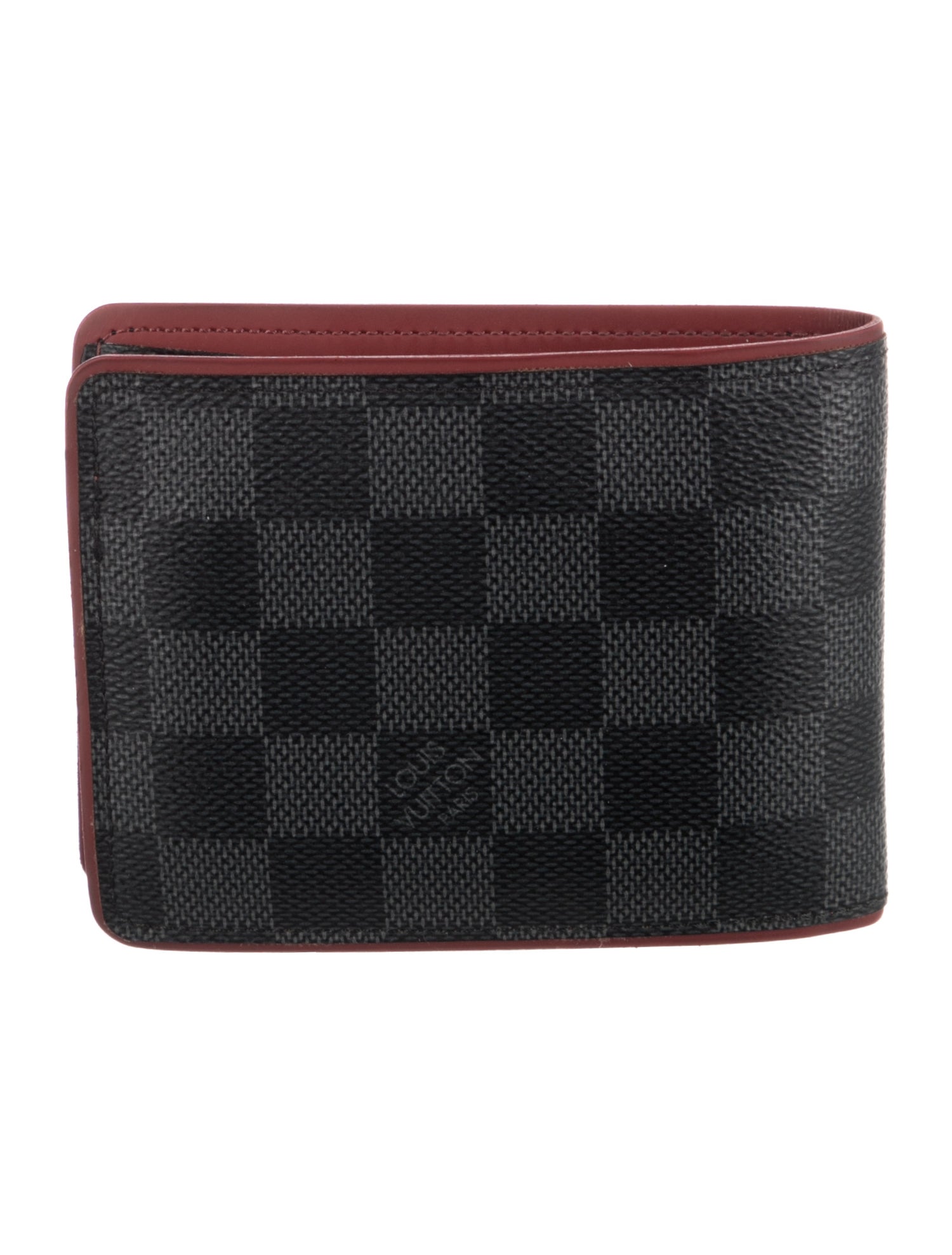 Louis Vuitton 2016 Damier Graphite Pattern Multiple Wallet