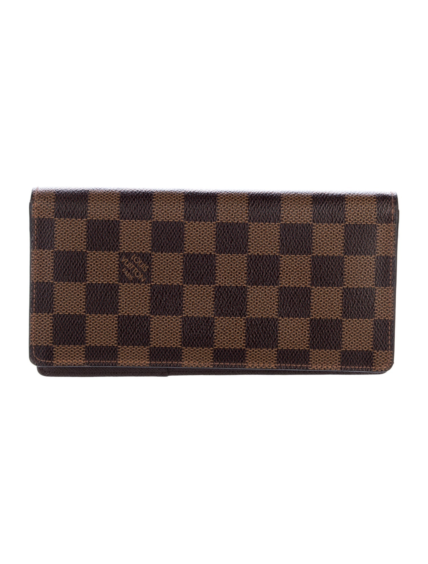 Louis Vuitton 2014 Damier Ebene Pattern Brazza Wallet