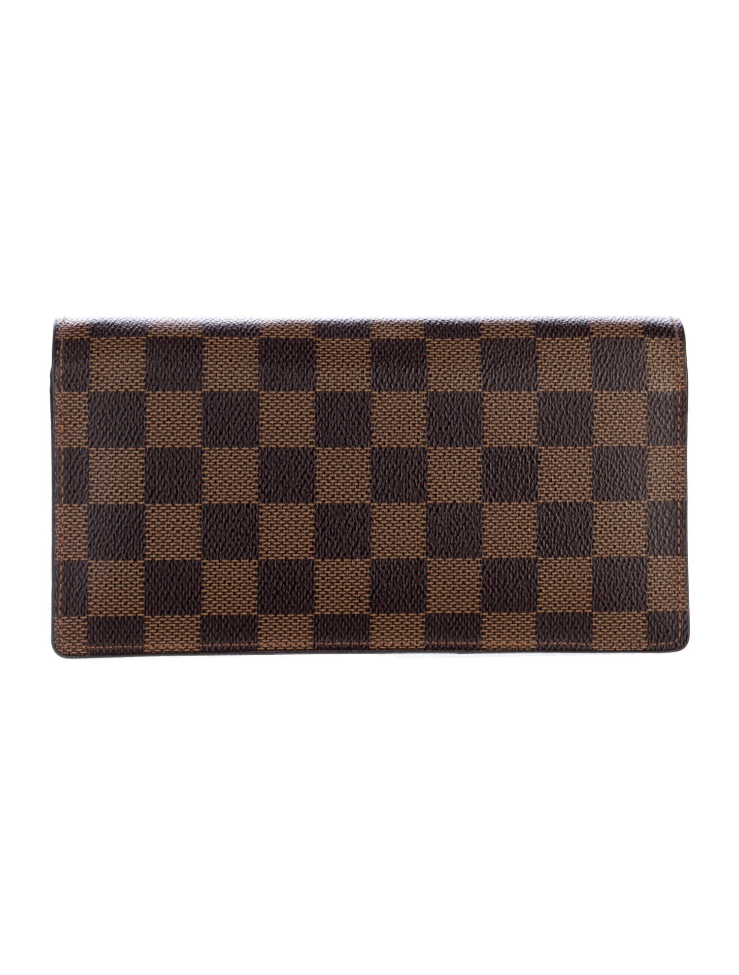 Louis Vuitton 2014 Damier Ebene Pattern Brazza Wallet