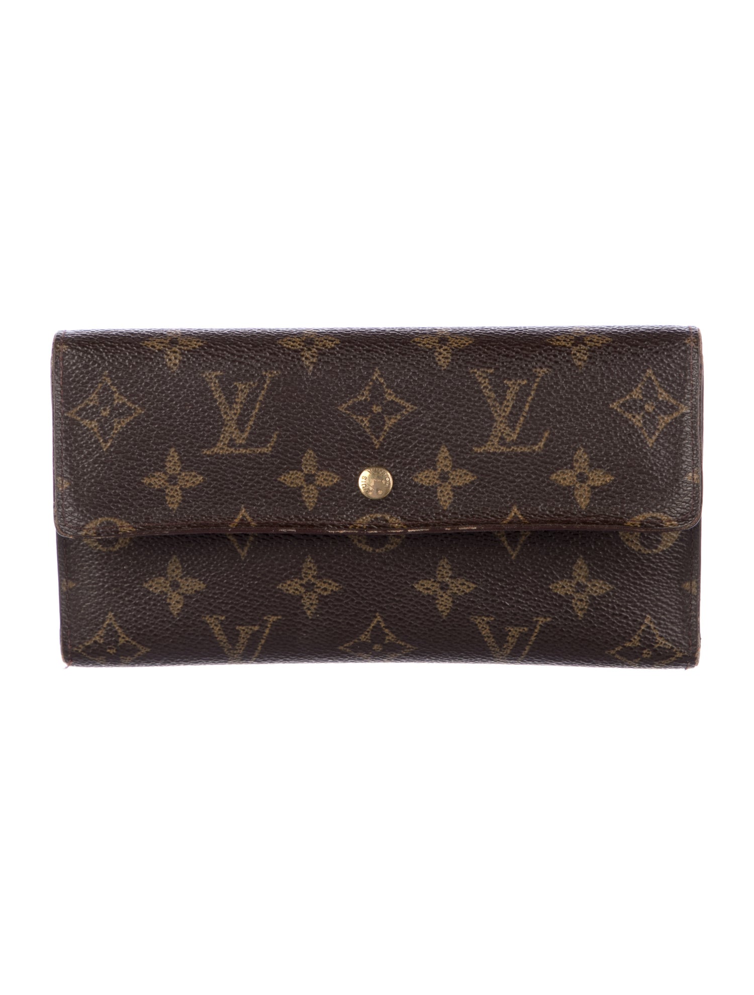 Louis Vuitton Monogram Pattern Coated Canvas Wallet