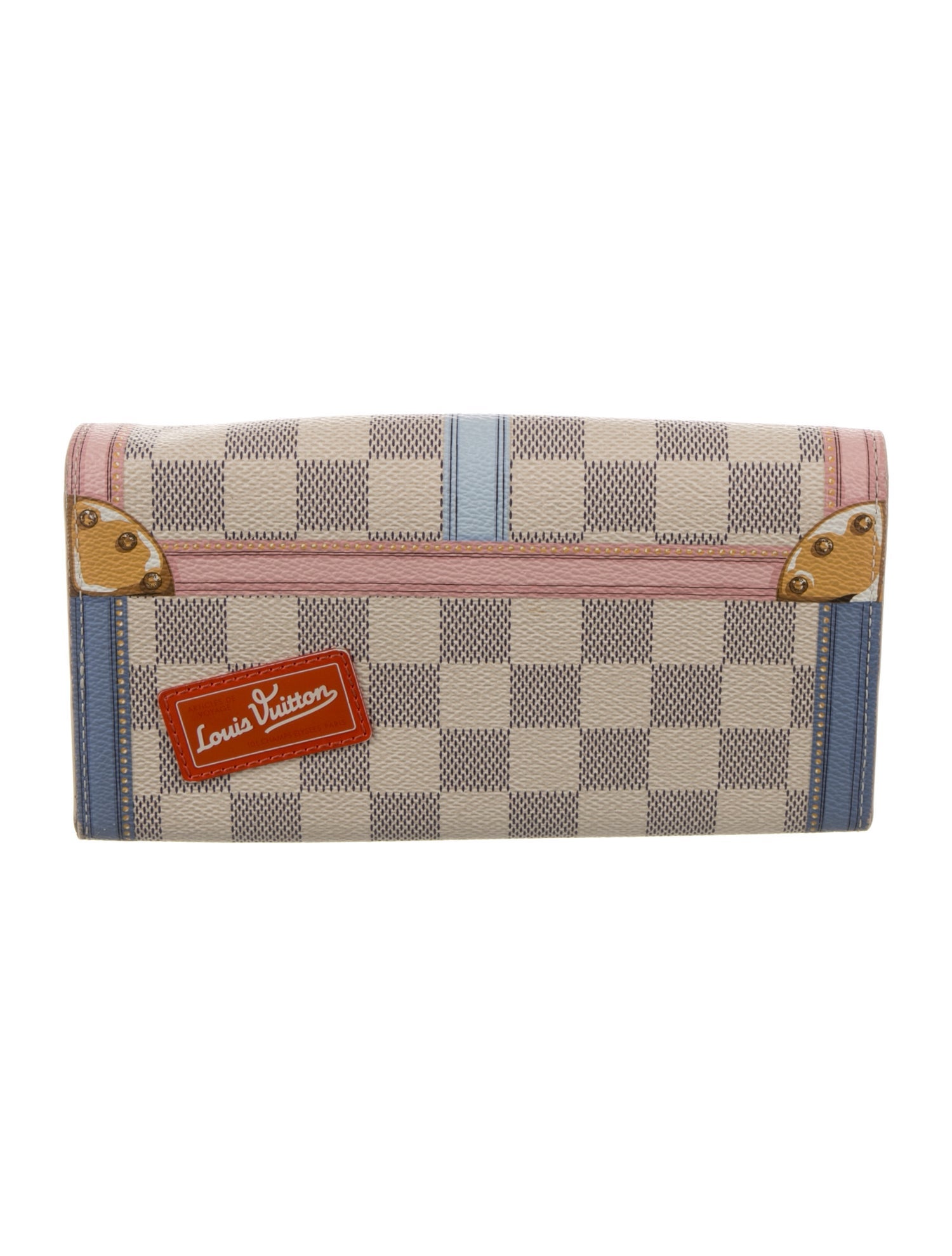 Louis Vuitton 2018 Damier Azur Pattern Sarah Wallet