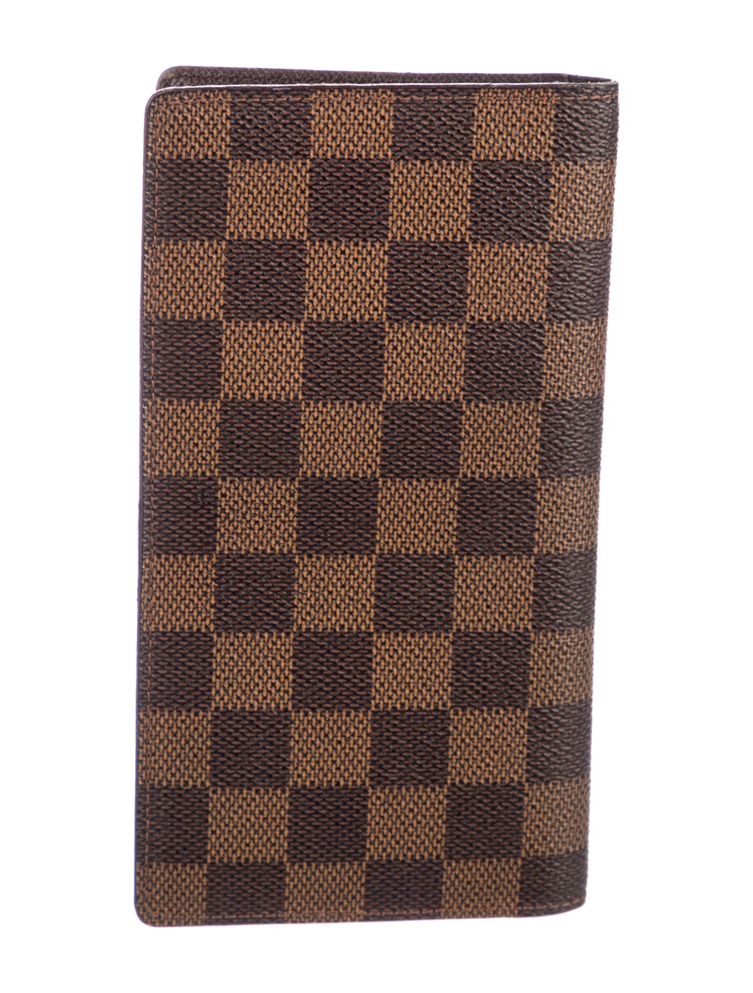 Louis Vuitton Damier Ebene Pattern Coated Canvas Brazza Wallet