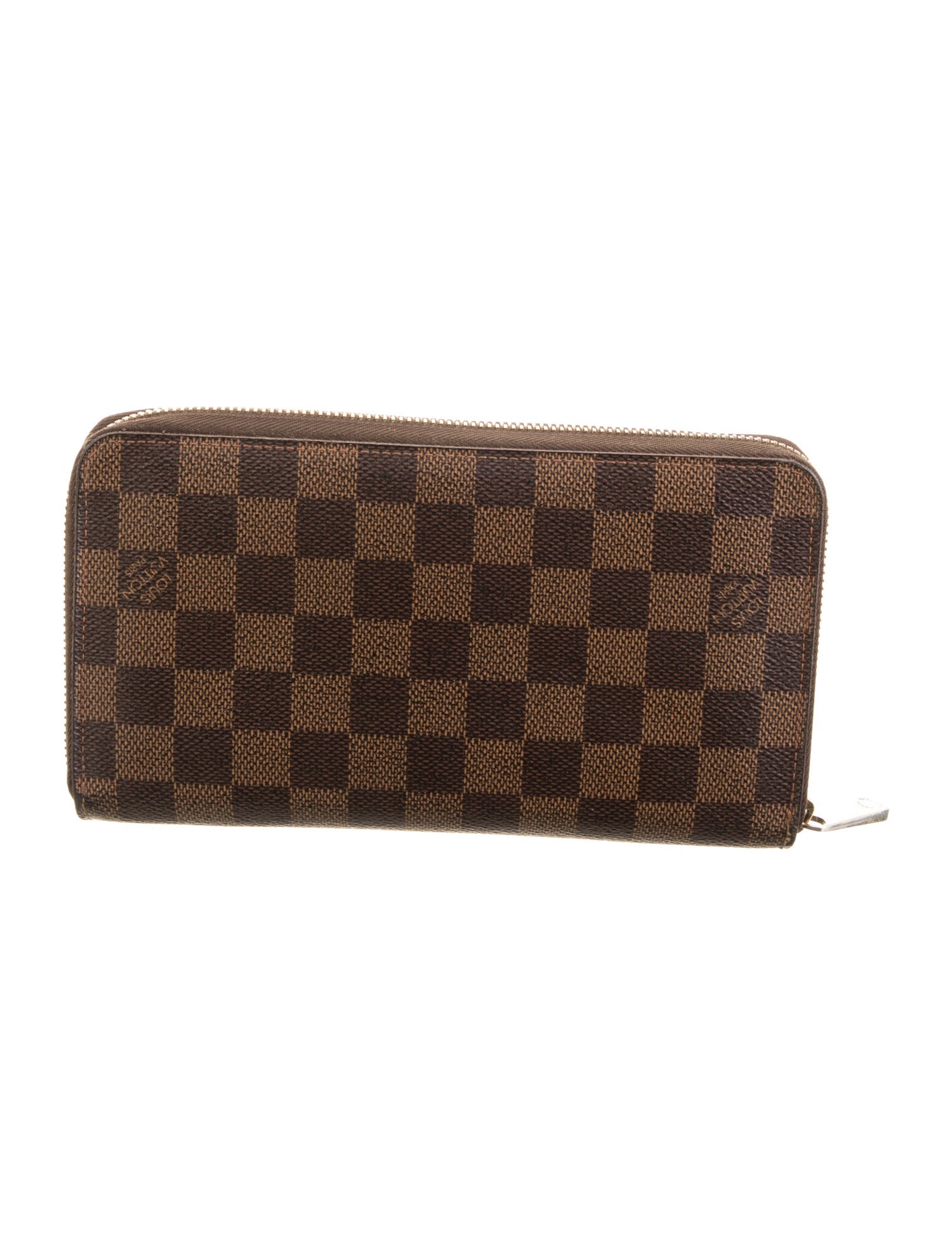 Louis Vuitton 2016 Damier Ebene Pattern Zippy Wallet
