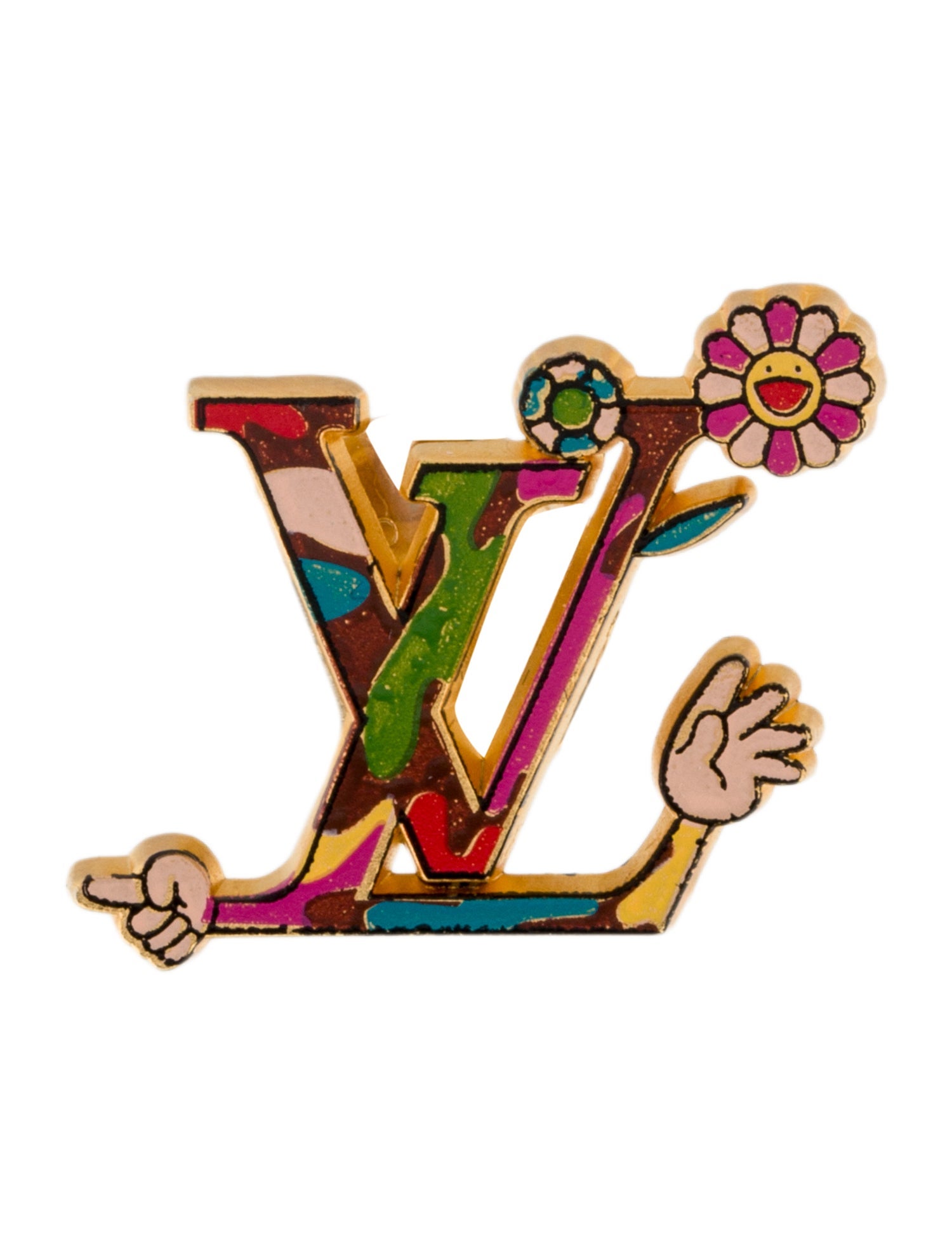Louis Vuitton Enamel Murakami Lapel Pin