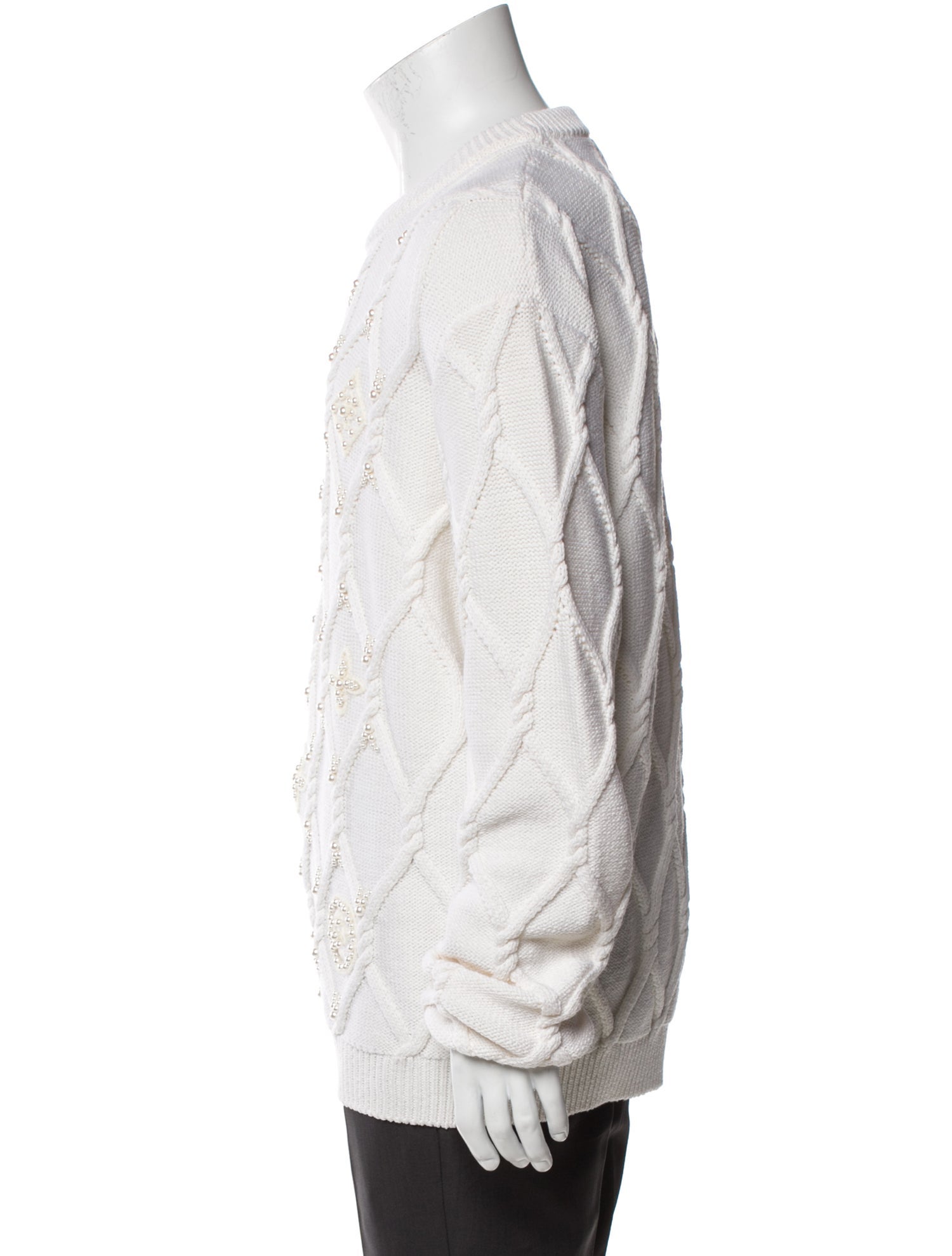 Louis Vuitton 2025 Faux Pearl Accents Pullover