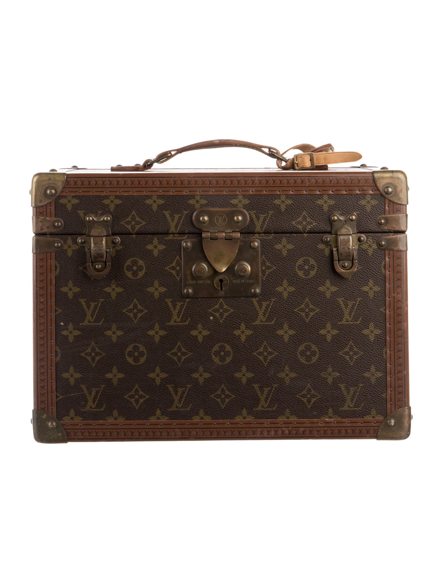 Louis Vuitton LV Monogram Boîte Train Case Vanity Trunk Vintage