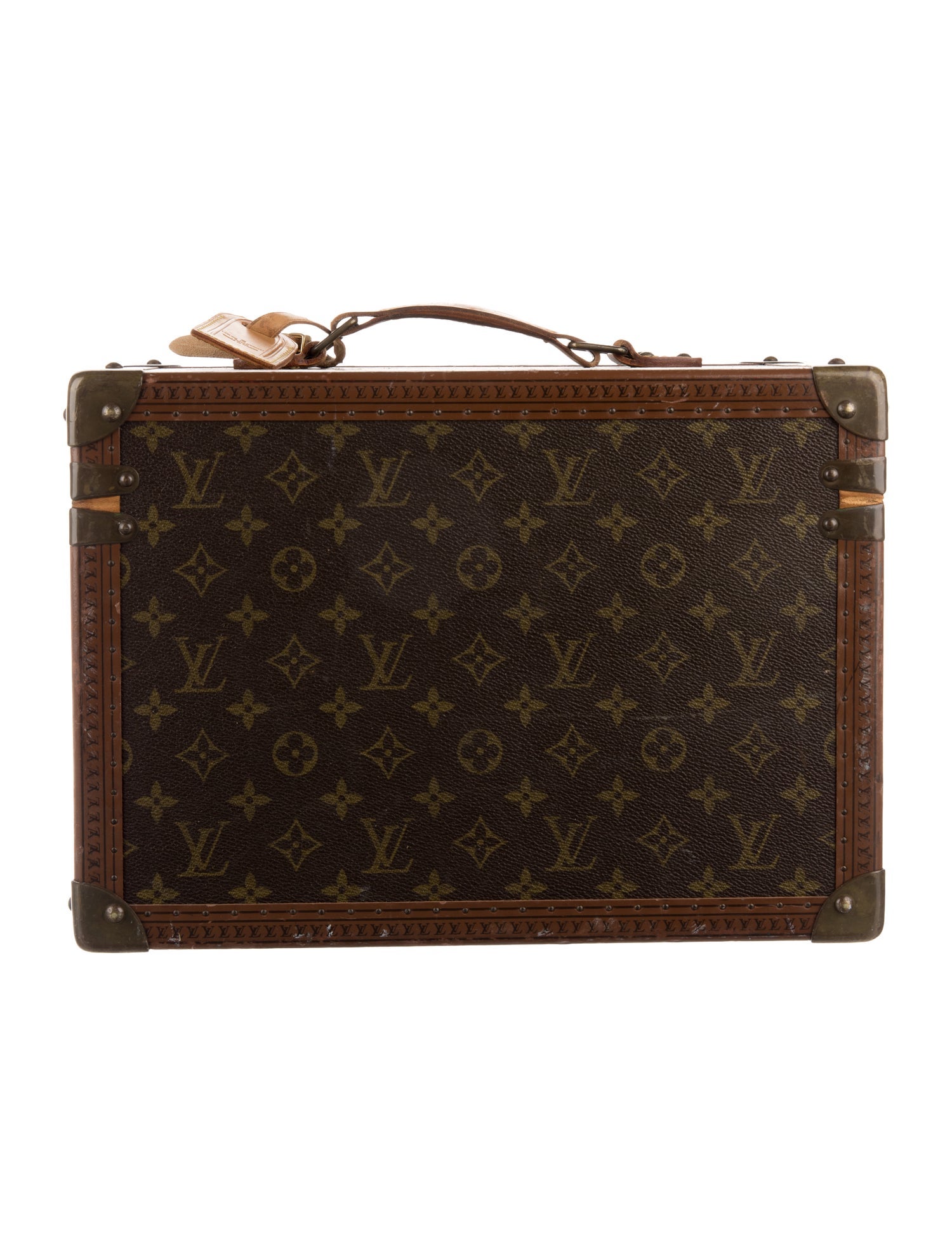 Louis Vuitton LV Monogram Boîte Train Case Vanity Trunk Vintage